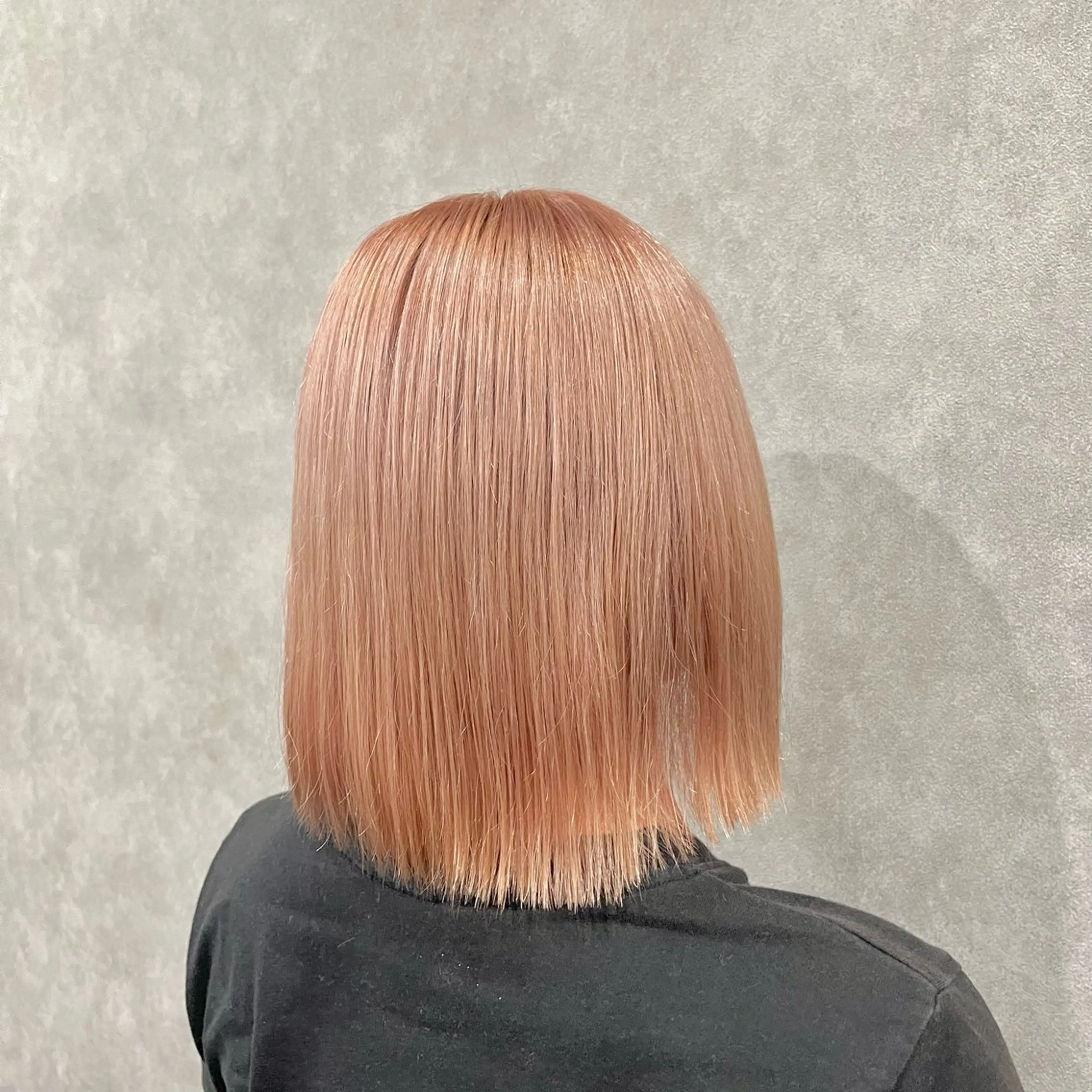 ミディアム カラー ベージュカラー ピンクカラー ピンクベージュ ヘアカラー FUJINO RYOのヘアスタイル