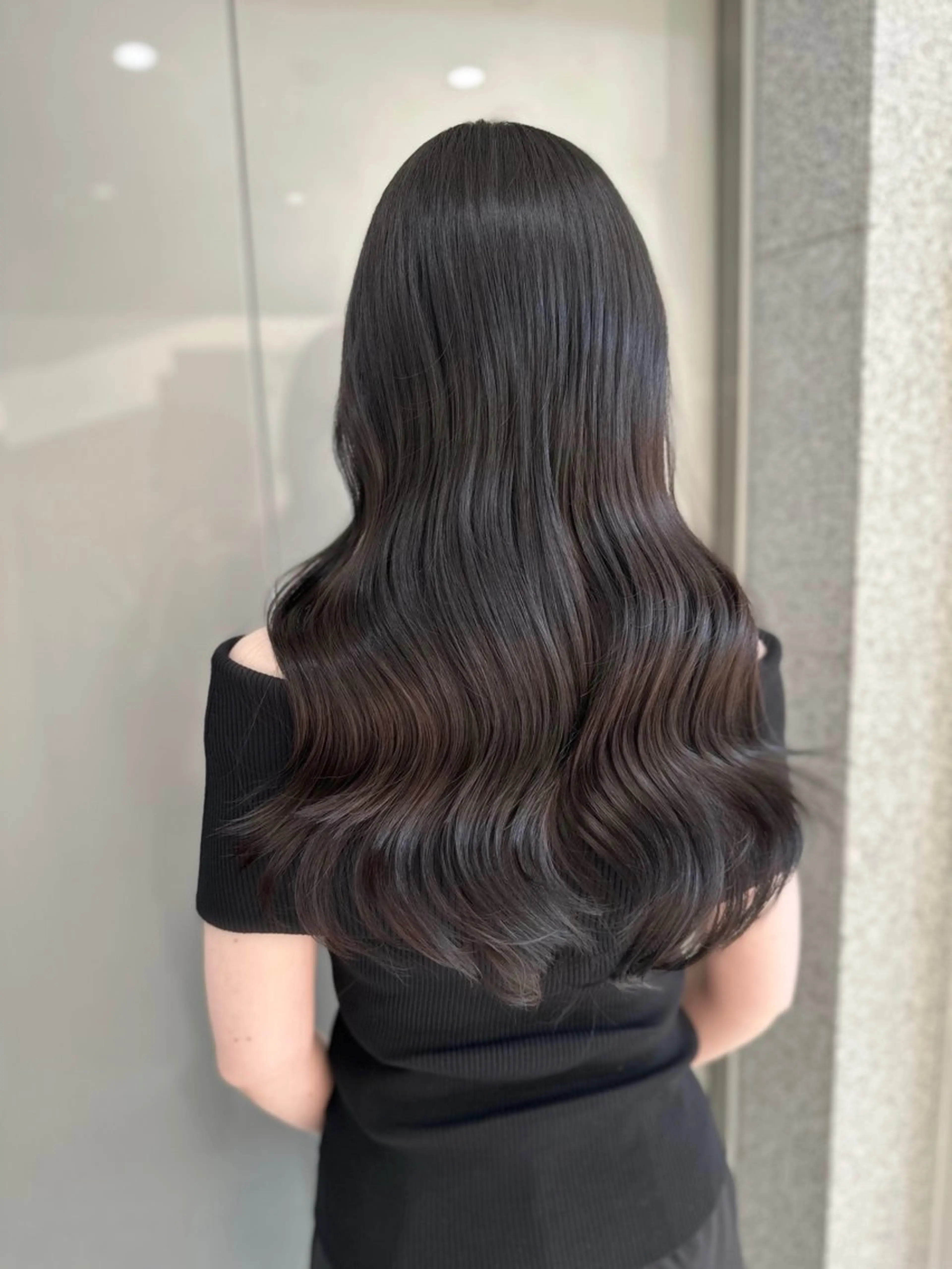 ロング カラー ヘアカラー トリートメント ヘッドスパ ヘアセット 🤍透明感カラー ×縮毛矯正🤍ゆうのヘアスタイル