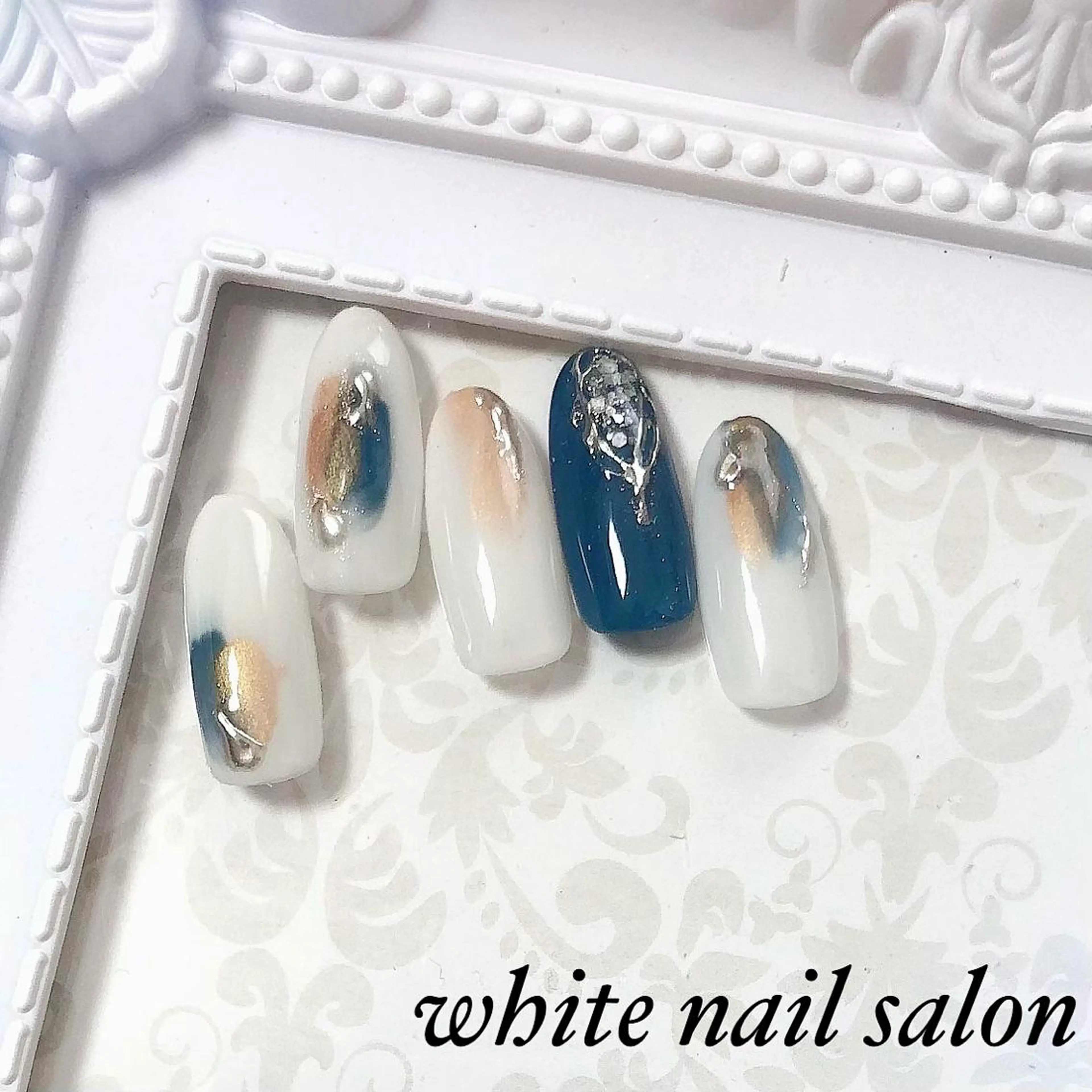 ネイル フットネイル ジェルネイル ハードジェル 持ち込み オフィスネイル ハンドネイル white nail salonのネイルデザイン