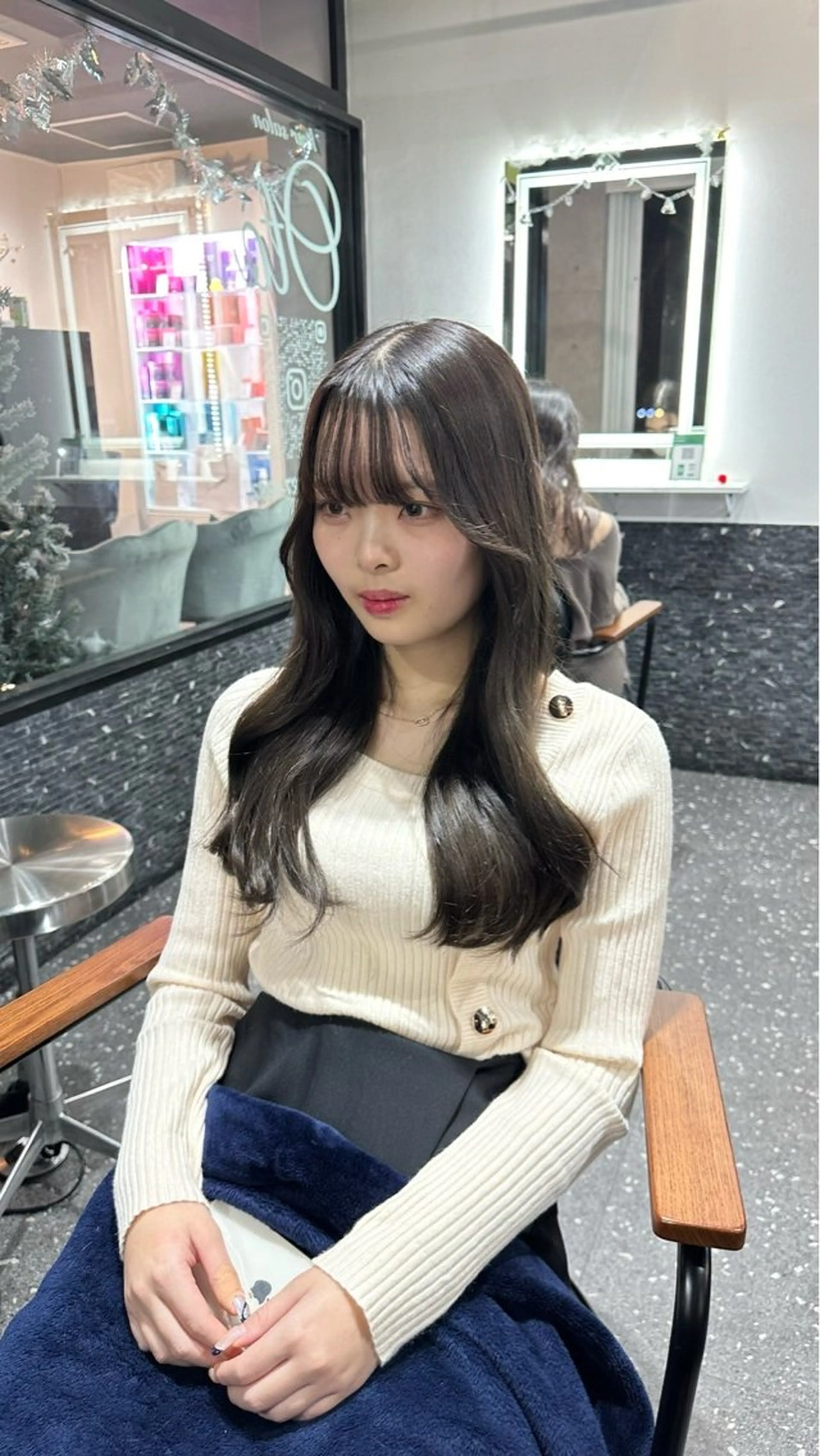 ロング カラー カット ヘアカラー トリートメント 蝦名 怜のヘアスタイル