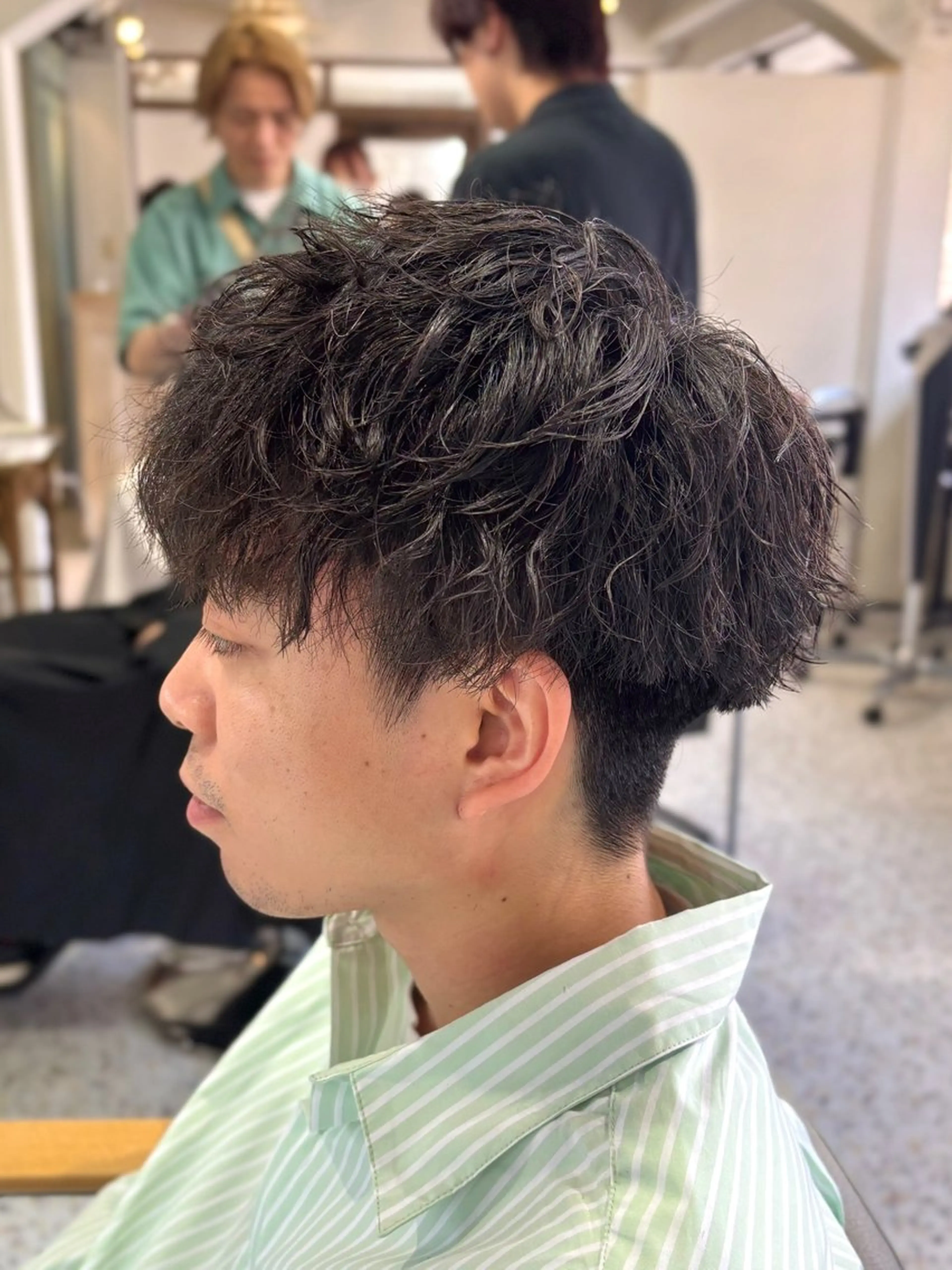 パーマ メンズ カット パーマ トリートメント 関/ニュアンスパーマ メンズカット/千葉駅のヘアスタイル