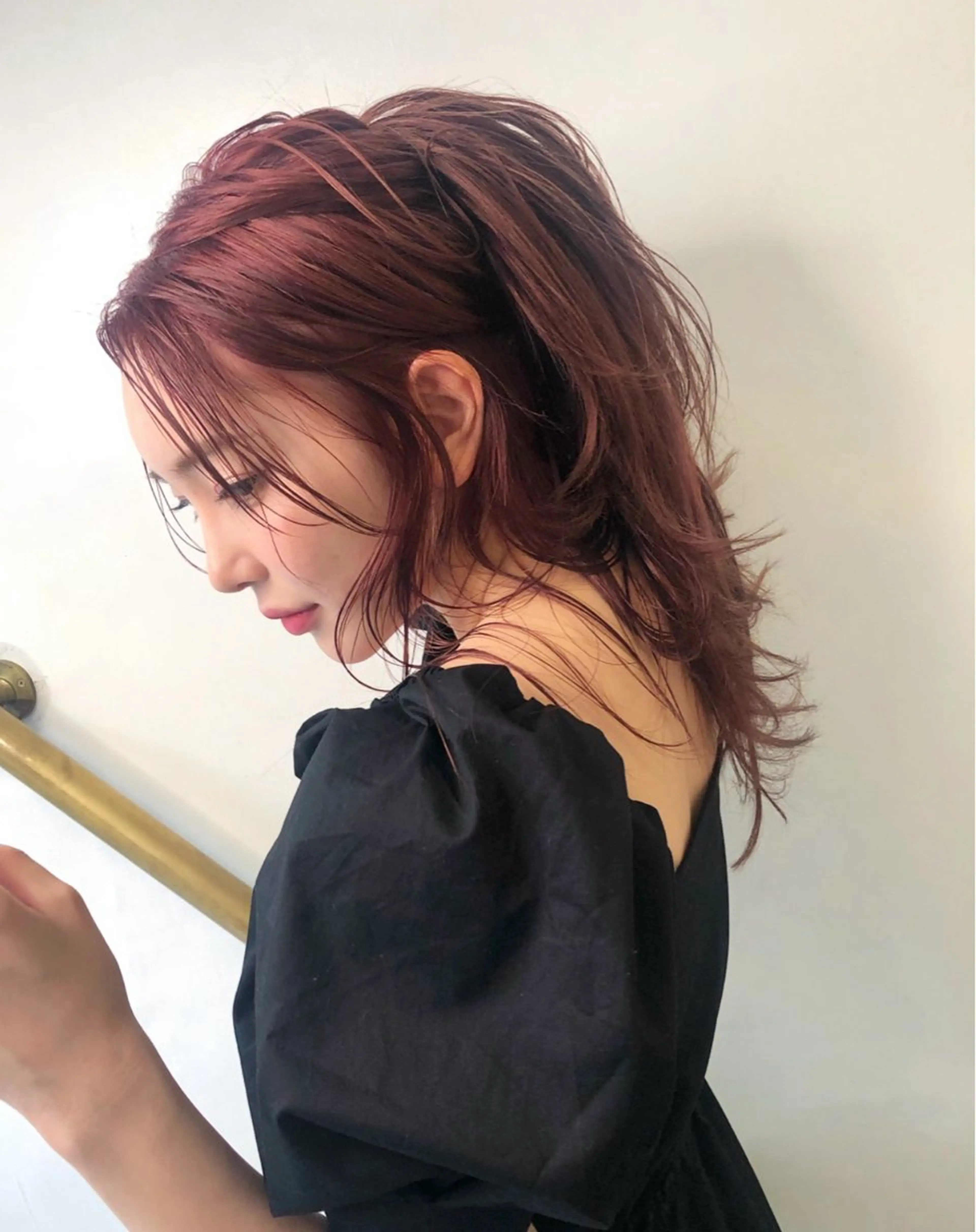 ロング カラー ヘアカラー トリートメント YEAU　PLUS所属・極上の艶髪 RINAのヘアスタイル