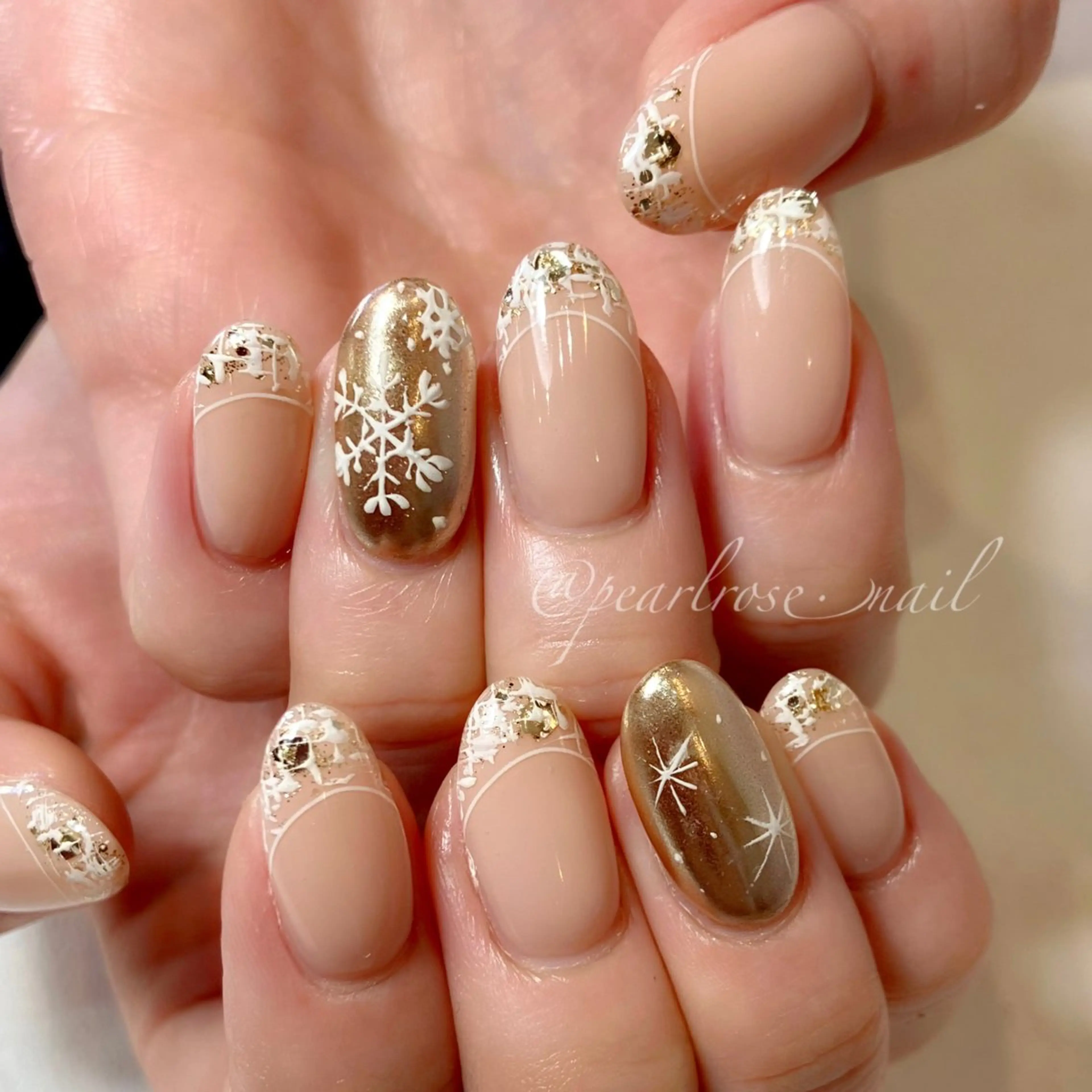 ネイル フレンチネイル ツイードネイル ハンドネイル Beauty salon Ryu・ange所属・RyuAnge リュアンジュのその他イメージ