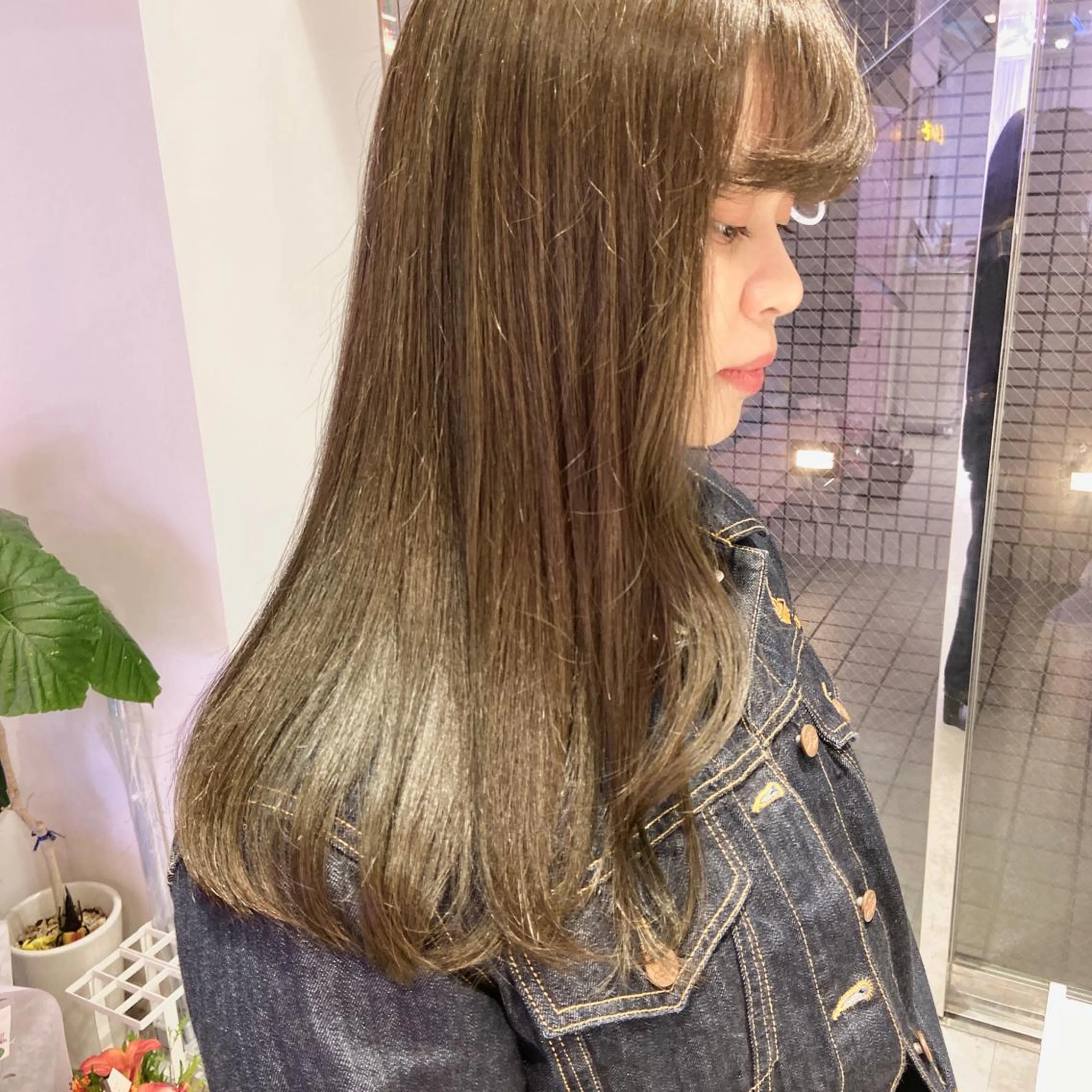 セミロング カラー ヘアアレンジ ベージュカラー オリーブベージュ ヘアカラー トリートメント ヘアセット レイヤーカット指名 No.1💖マユカのヘアスタイル