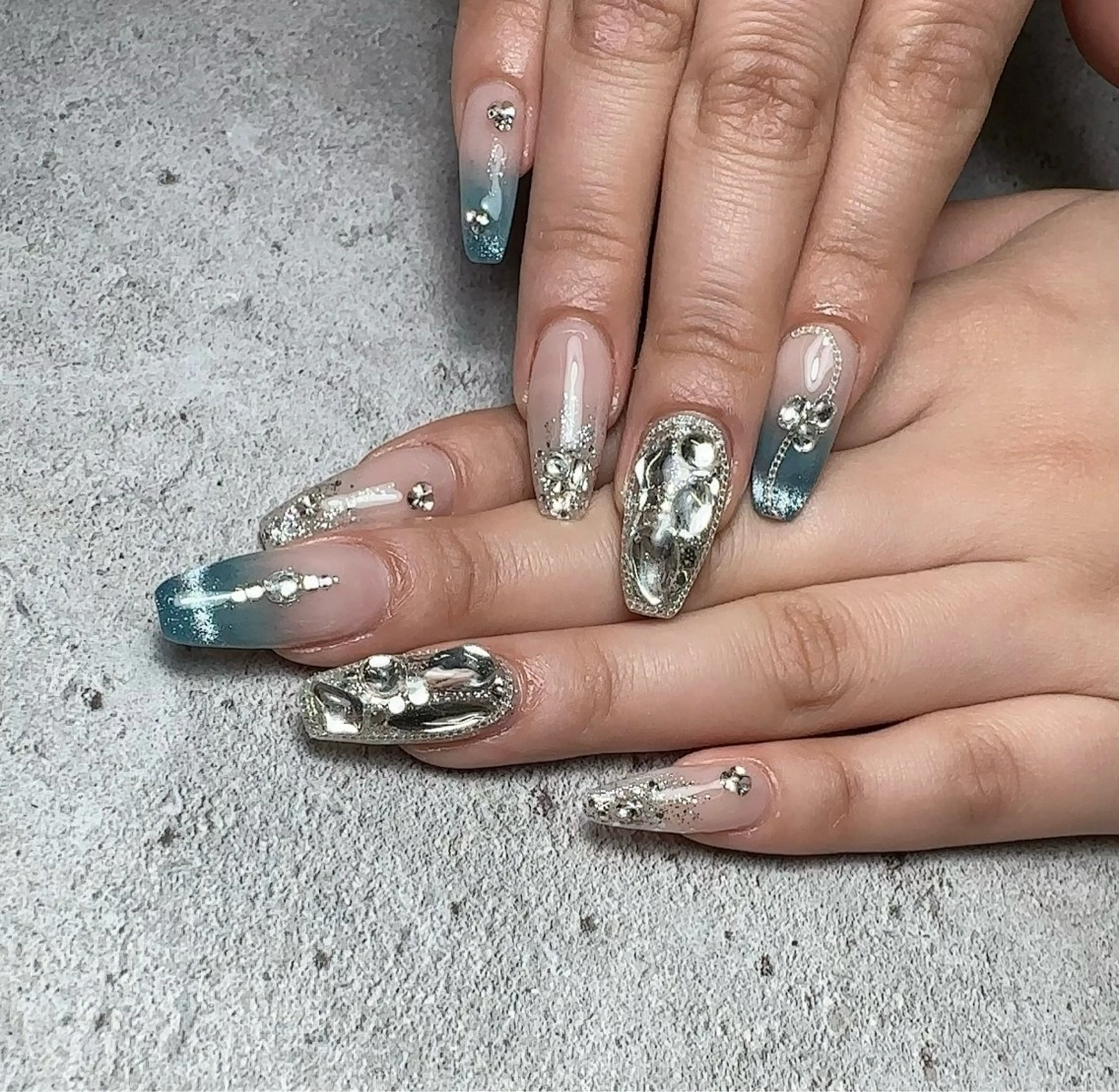 ネイル アートネイル ハート マグネットネイル 持ち込み ニュアンスネイル ハンドネイル nail salon    Mimiy..所属・Nailsalon Mimiy..♡のネイルデザイン