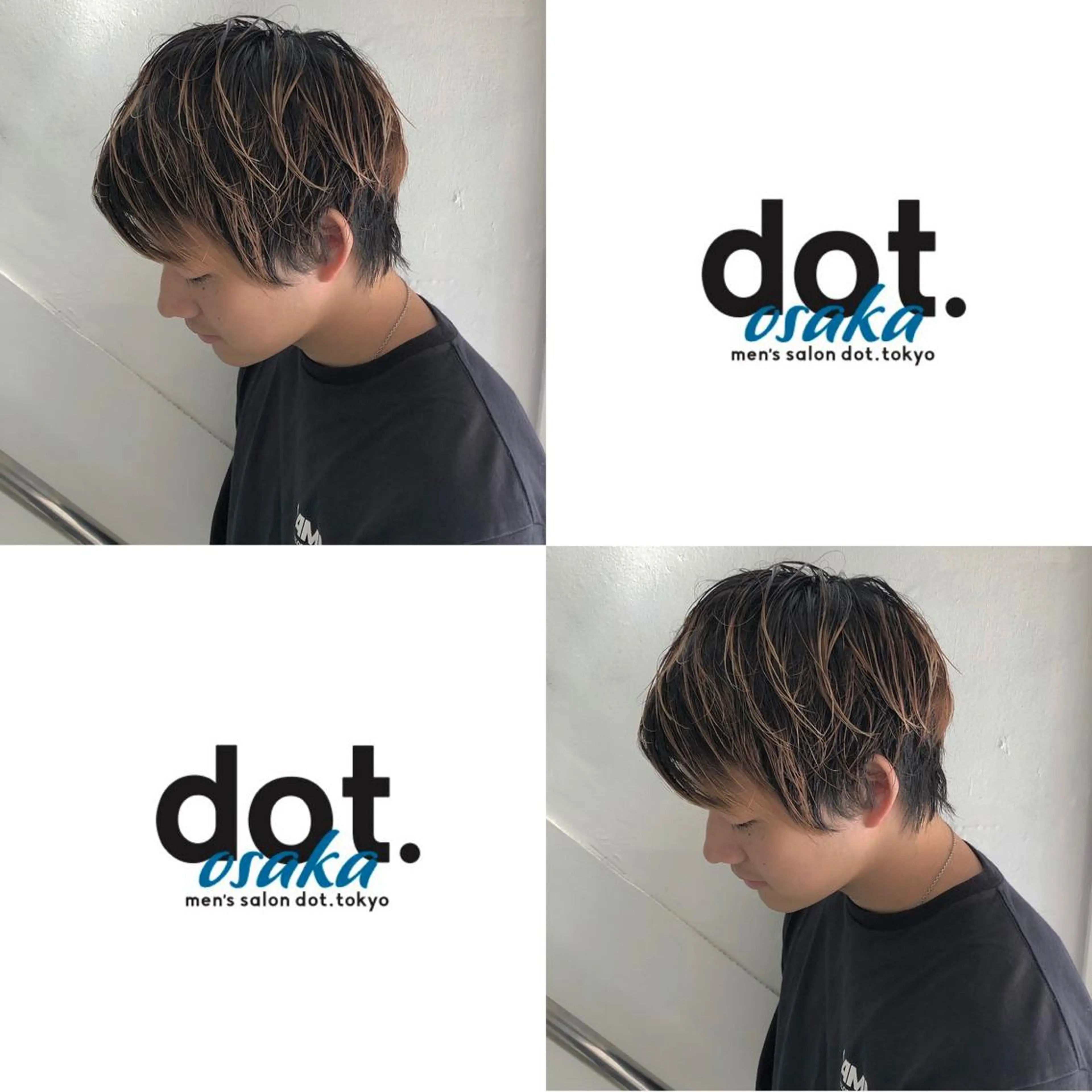 ショート カラー メンズ CLUTCH天王寺 西藤遥河のヘアスタイル