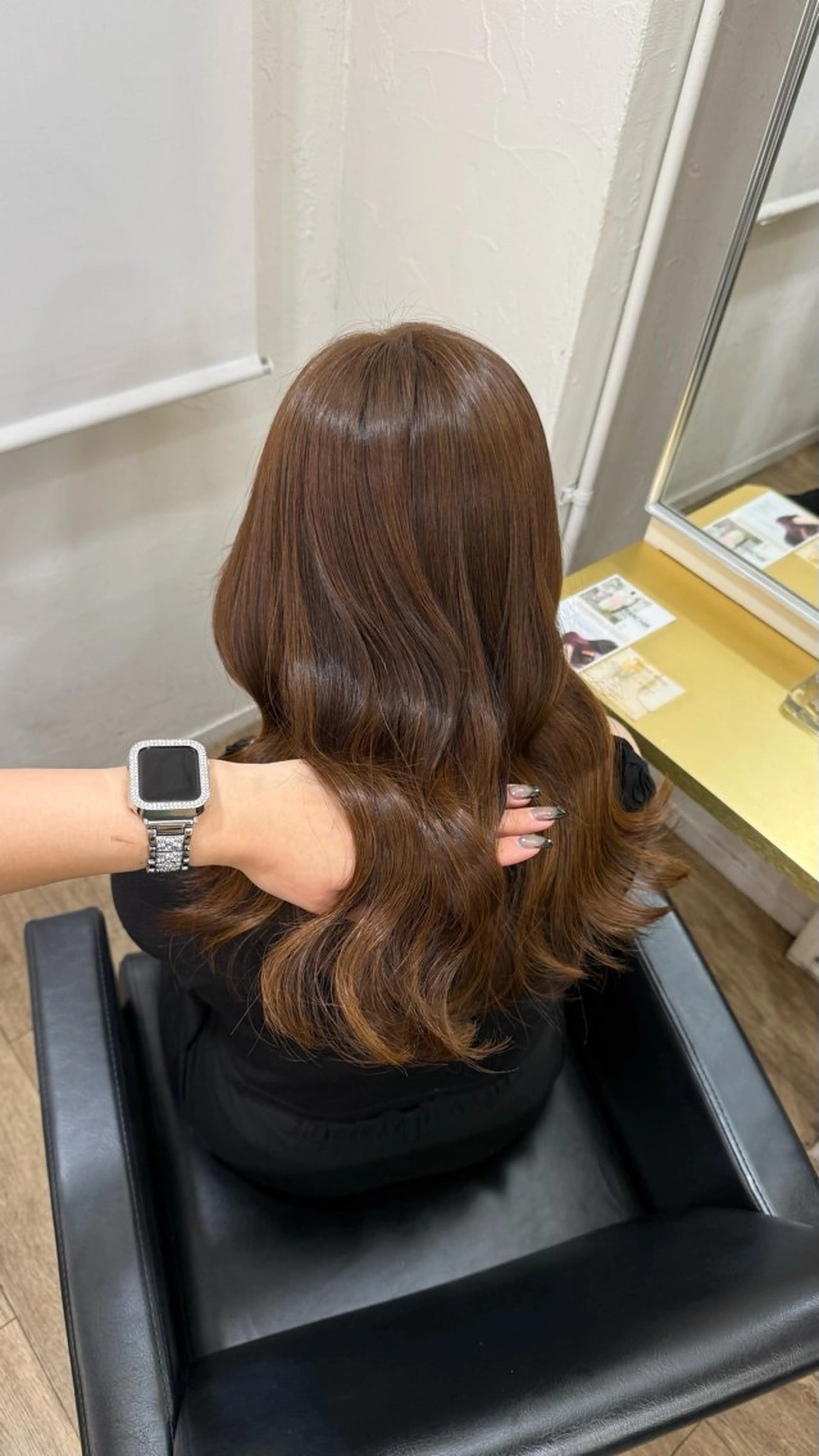 セミロング カラー ヘアアレンジ 茶屋町/ワンカラー RAN　モデル募集中のヘアスタイル