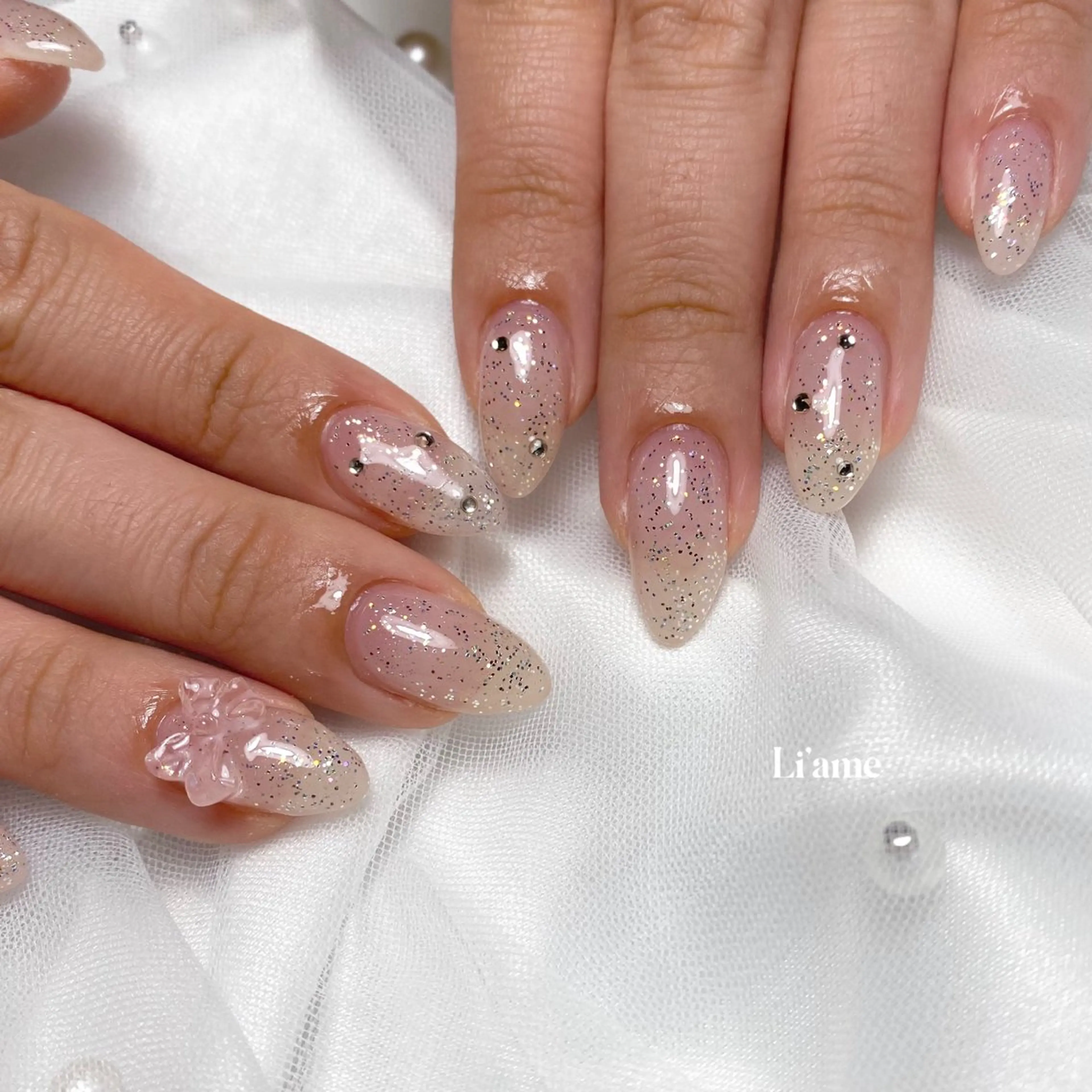ネイル ストーンネイル ハンドネイル Li'ame所属・Luna 【Li'ame】のネイルデザイン