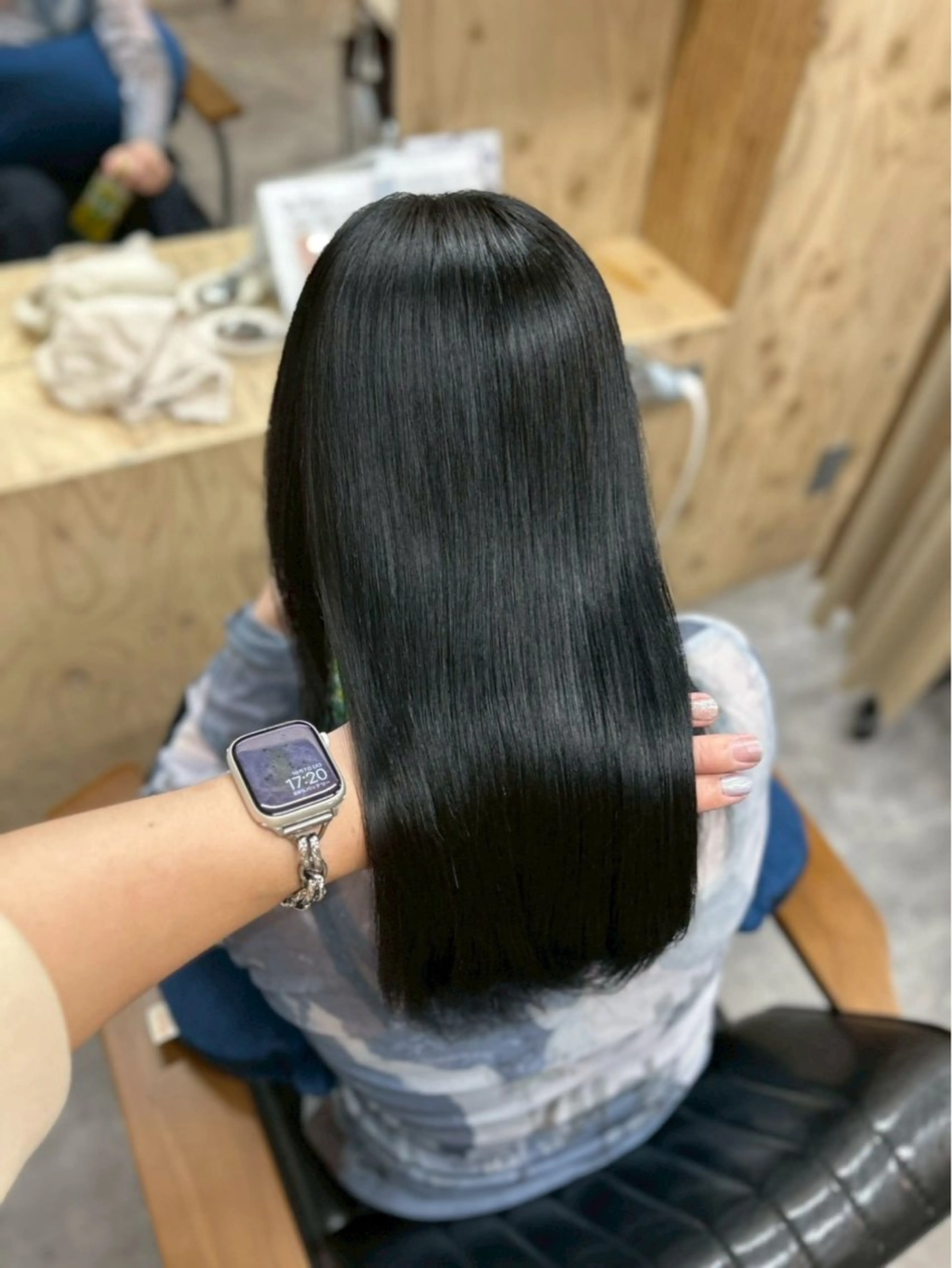 ロング ロング カット 縮毛矯正 トリートメント 岩田 一駿/名古屋/ 伏見/栄/縮毛矯正のヘアスタイル