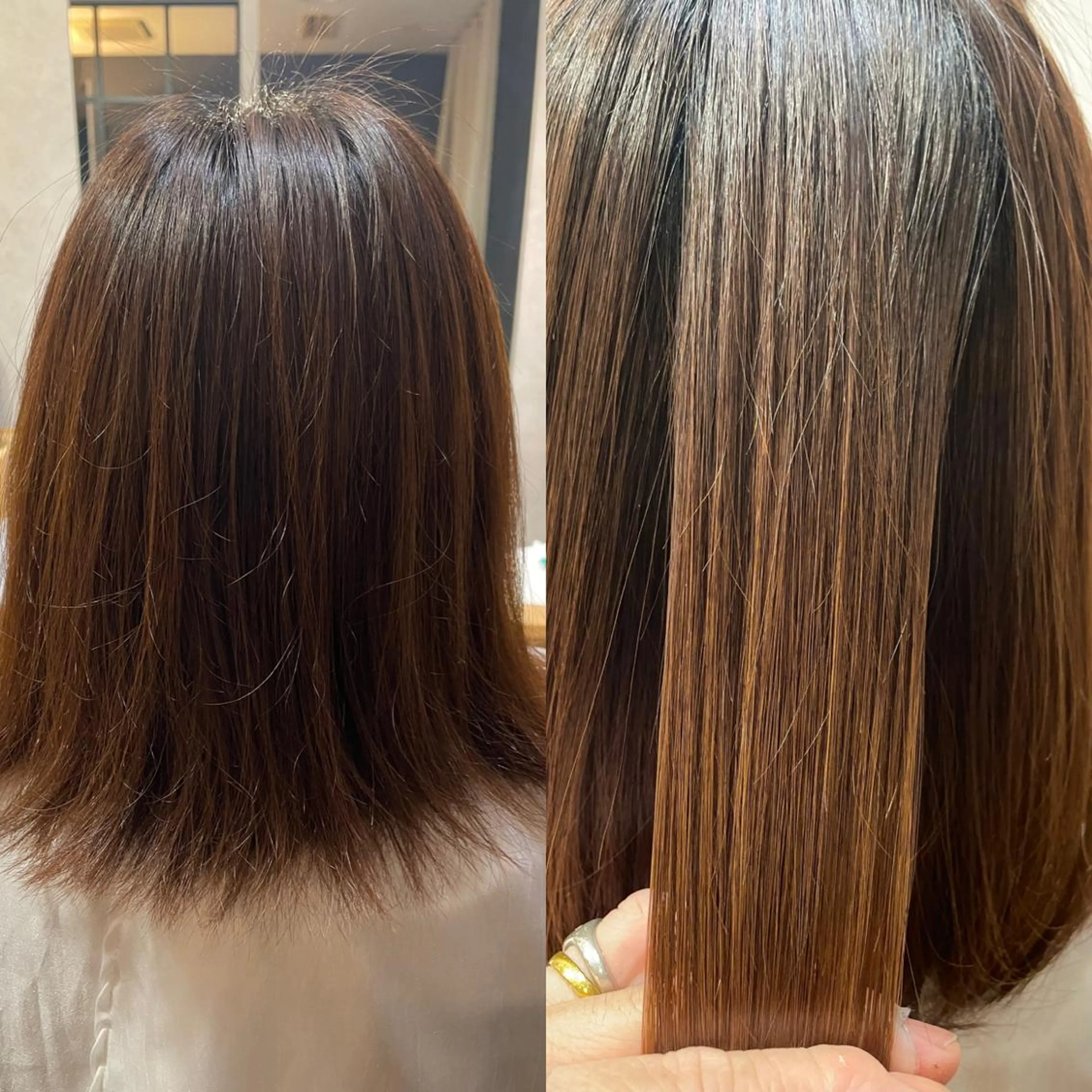 ミディアム トリートメント 酸熱トリートメント オオニシ アキラのヘアスタイル