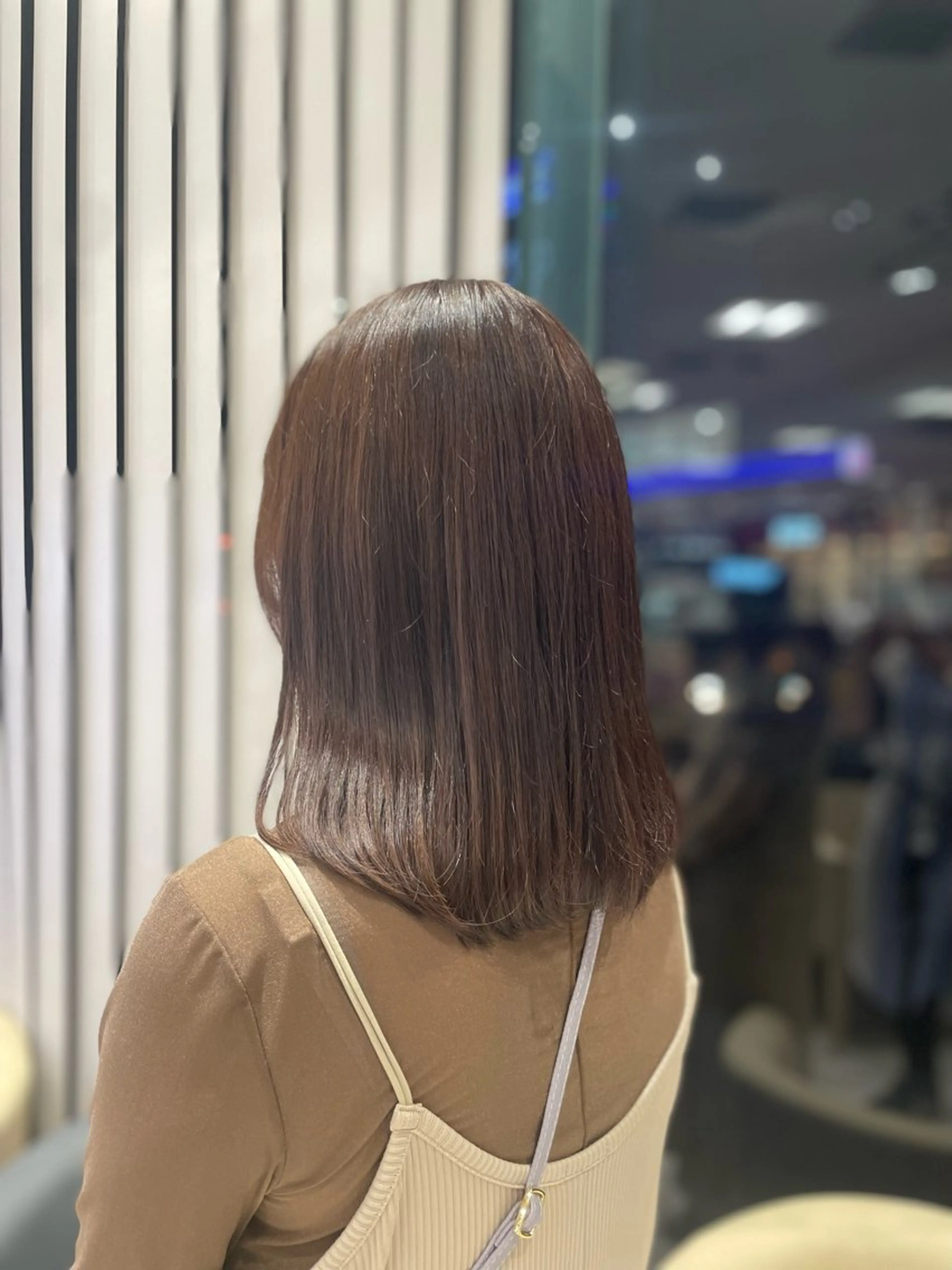 ミディアム カラー ブラウンカラー ハイライトカラー ハイライト ヘアカラー クロスパーマ/うる艶 カラー/Kurumiのヘアスタイル