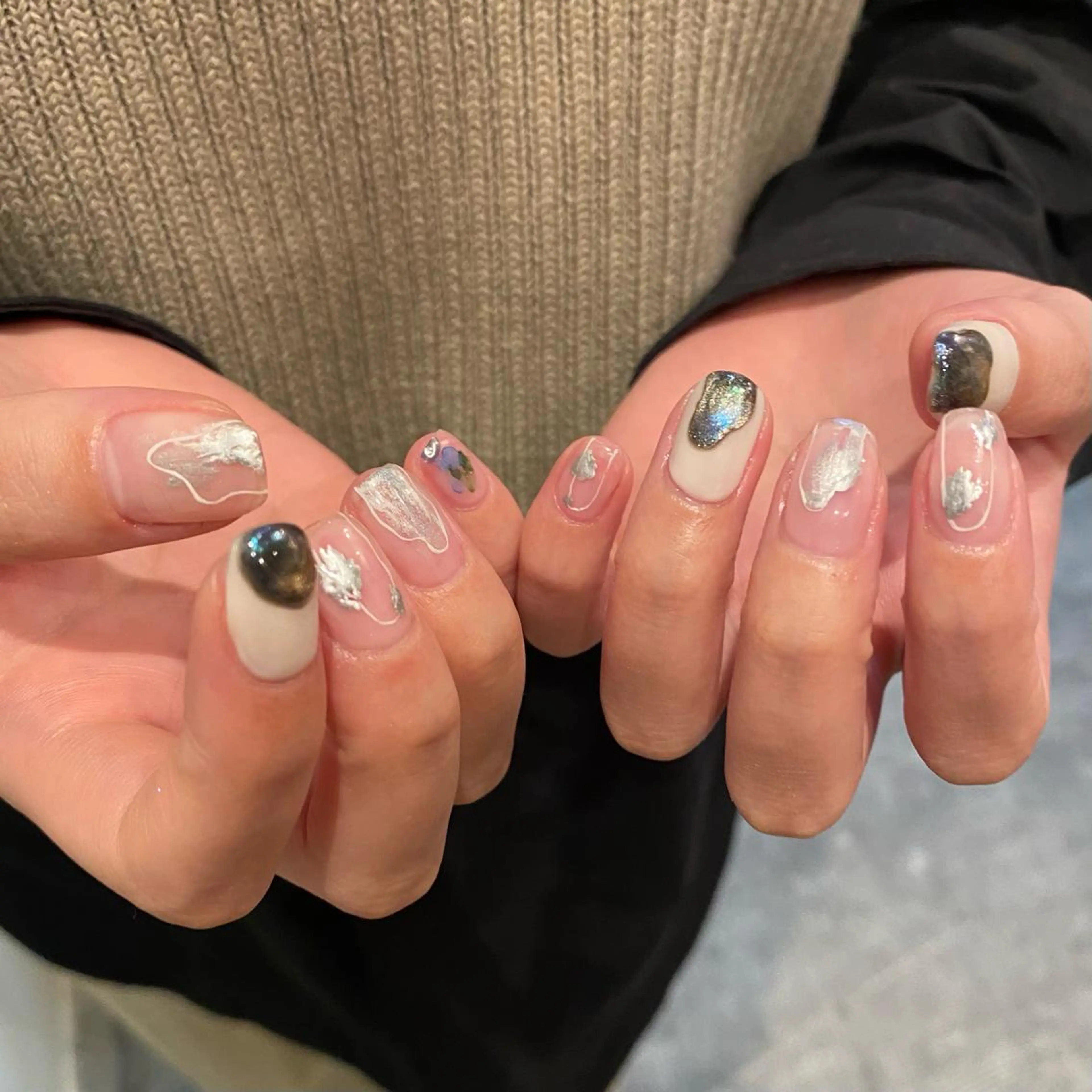 ネイル 春ネイル ハンドネイル nable.所属・望月 実莉のネイルデザイン