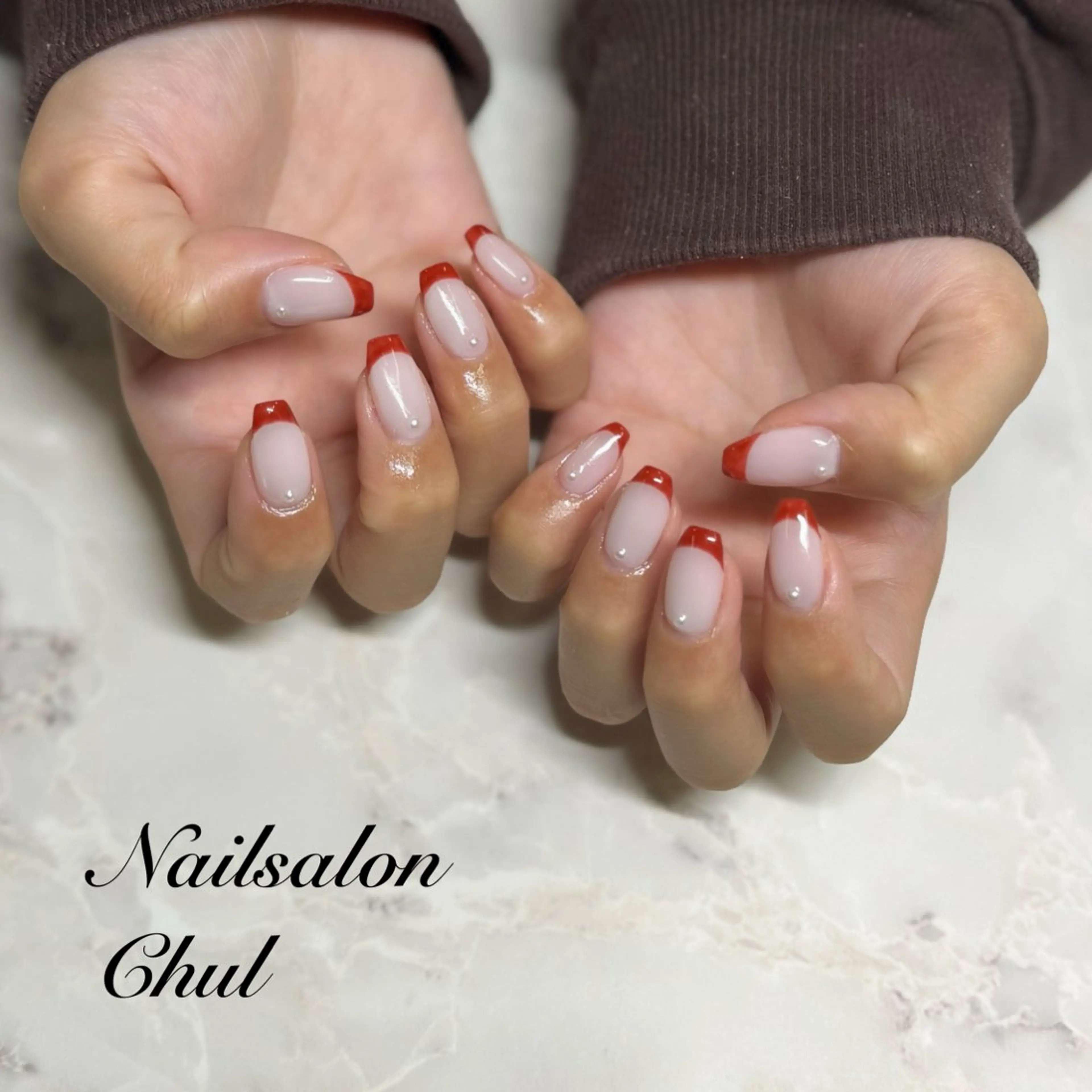 ネイル フレンチネイル ネイルサロン チュルのネイルデザイン