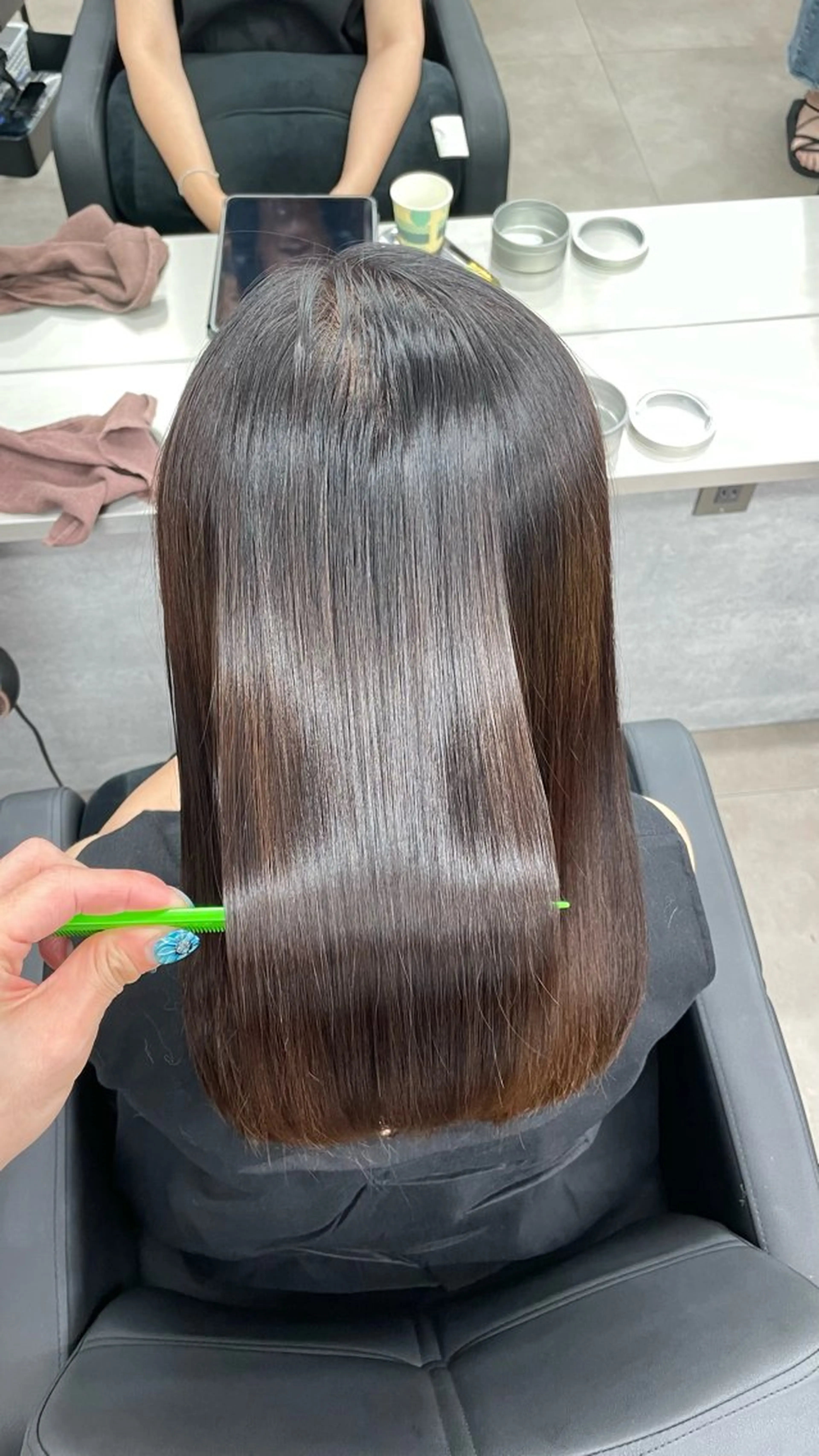 ロング カット 縮毛矯正 トリートメント 🦄髪質改善トリー トメント🦄イリスのヘアスタイル