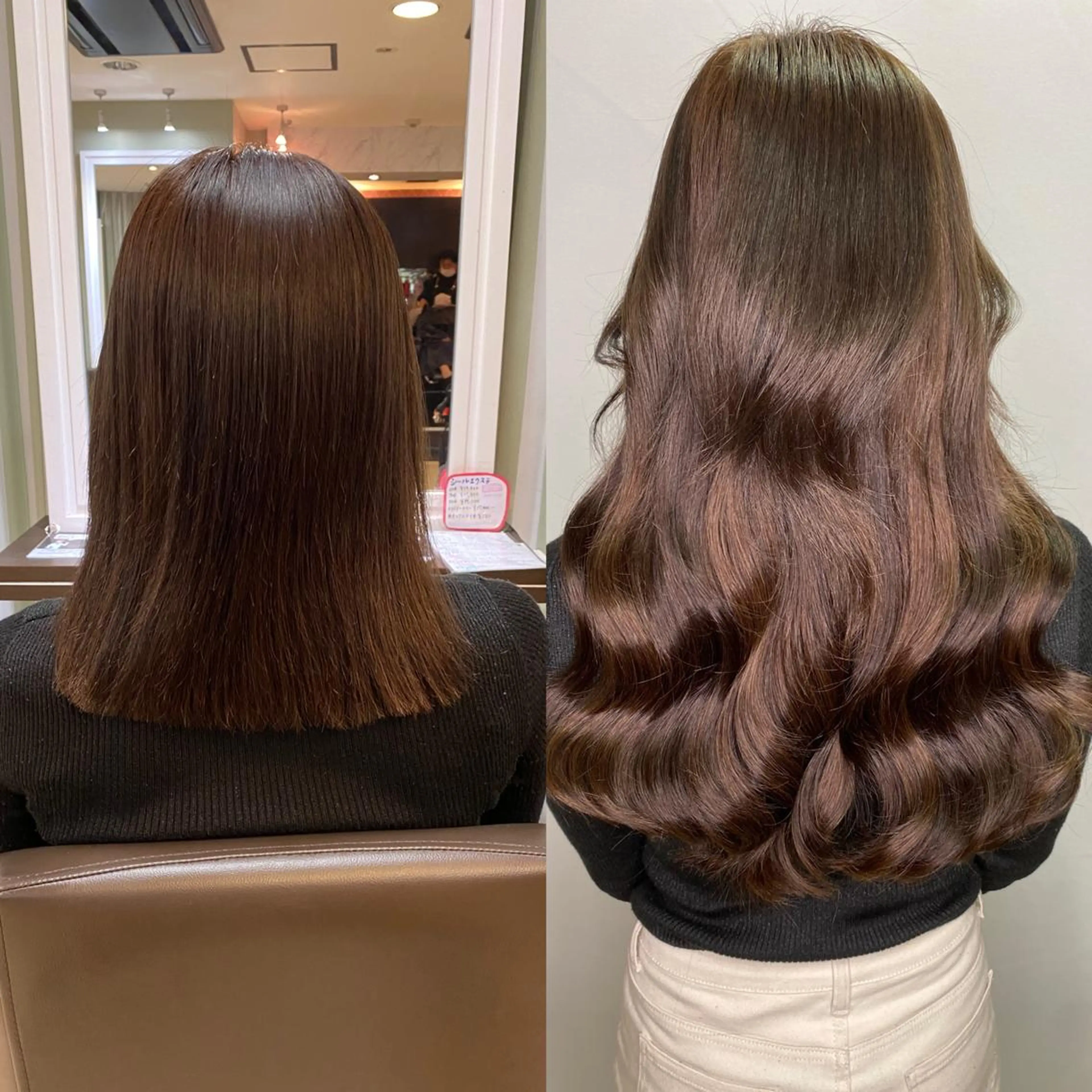 ミディアム シールエクステ エクステ 💎馴染むエクステ ×カラーTOMO💎のヘアスタイル