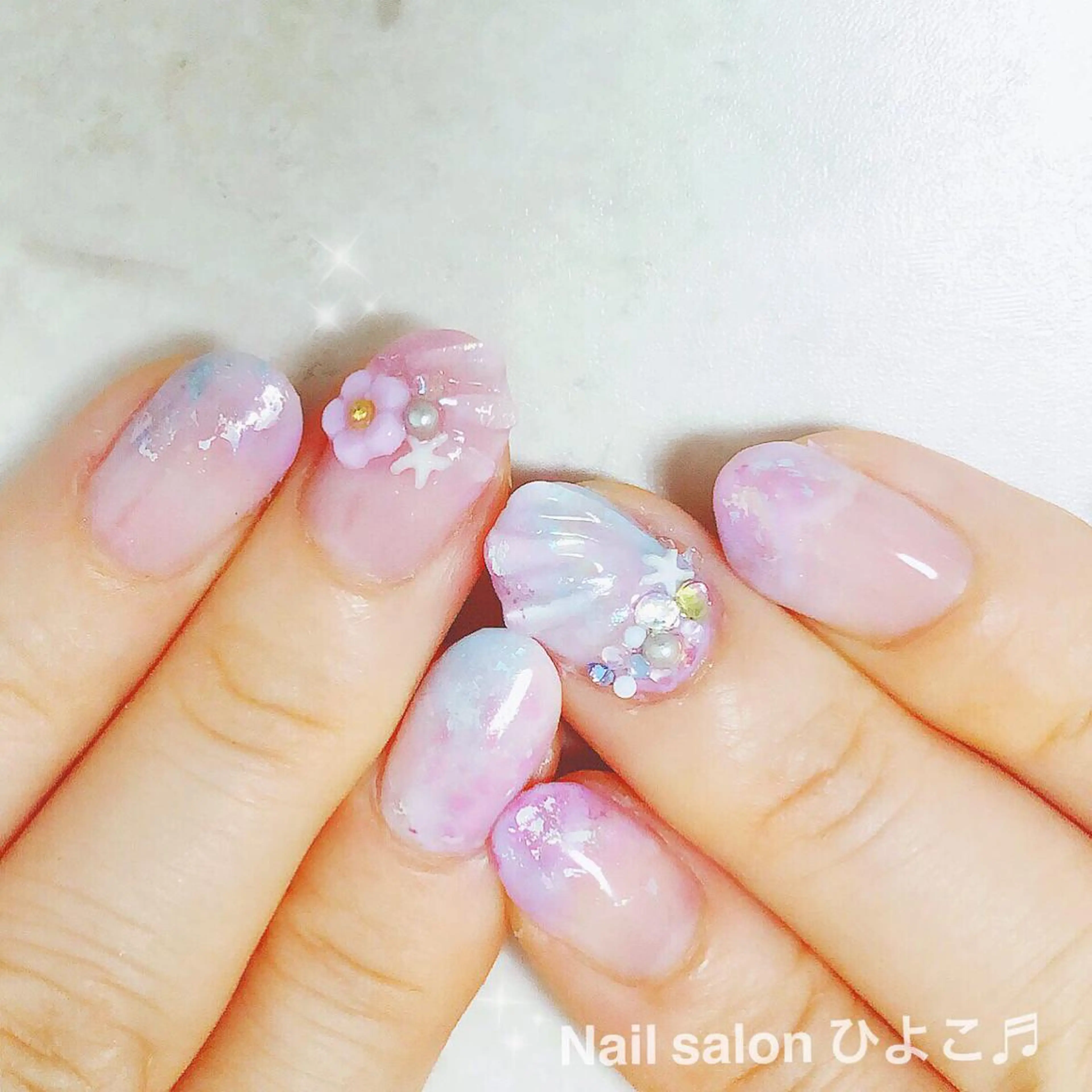 ネイル アートネイル ニュアンスネイル ハンドネイル Nail salon ひよこ♬のネイルデザイン