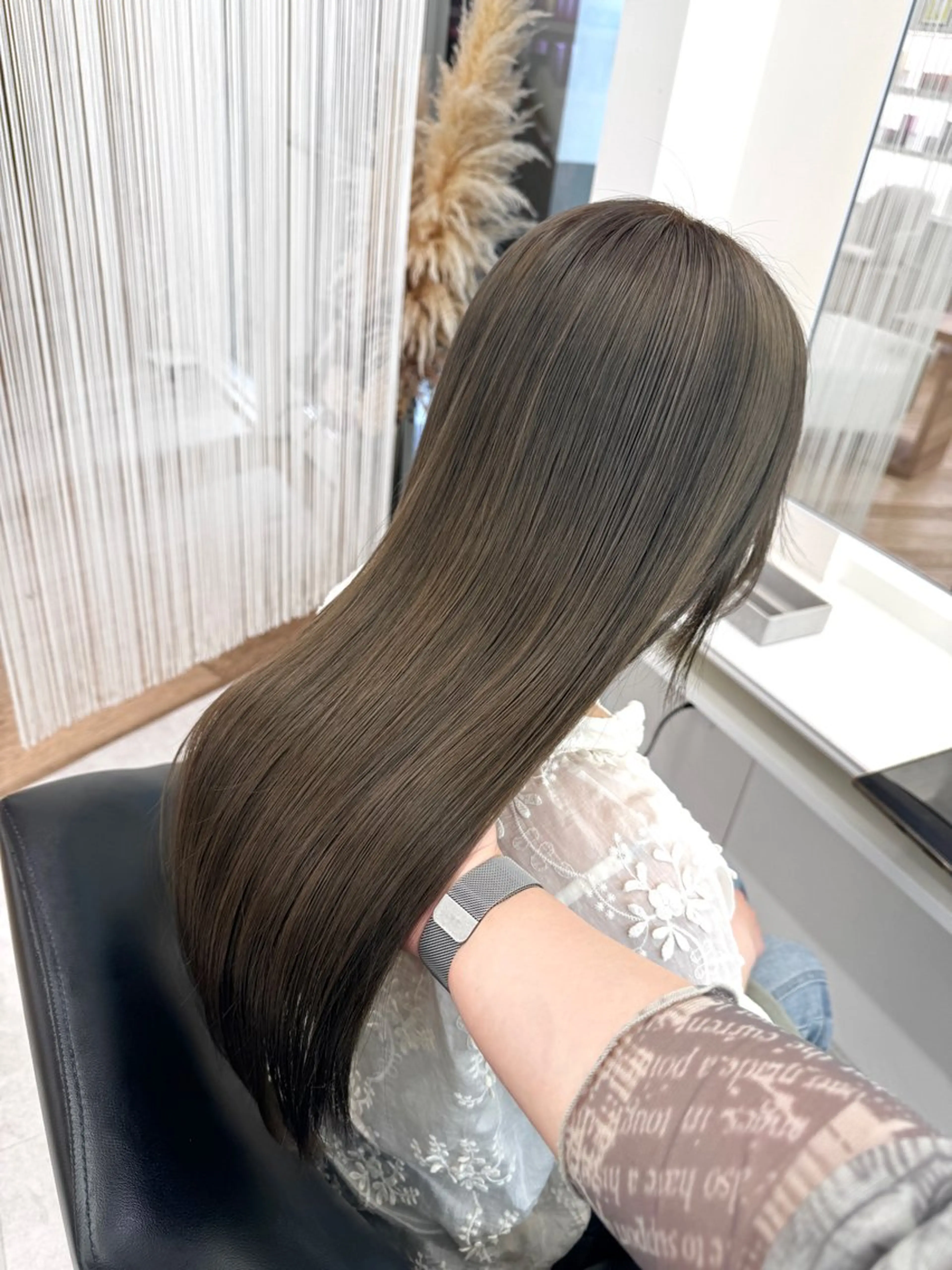 ロング カラー カット ヘアカラー ParveMix NANOのヘアスタイル