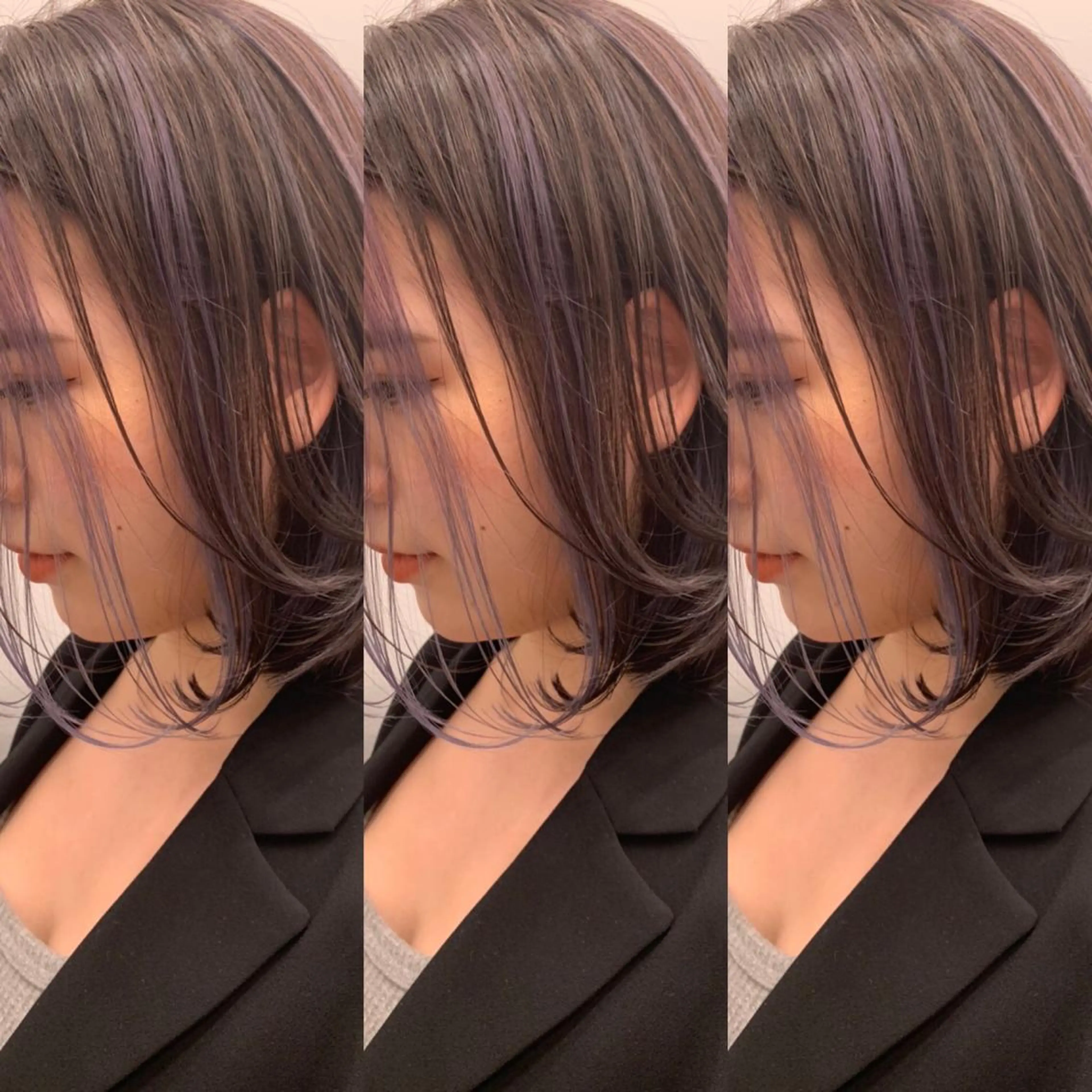 カラー ハイライトカラー オリーブカラー 髪質改善 韓国/レイヤー NOISM天王寺のヘアスタイル