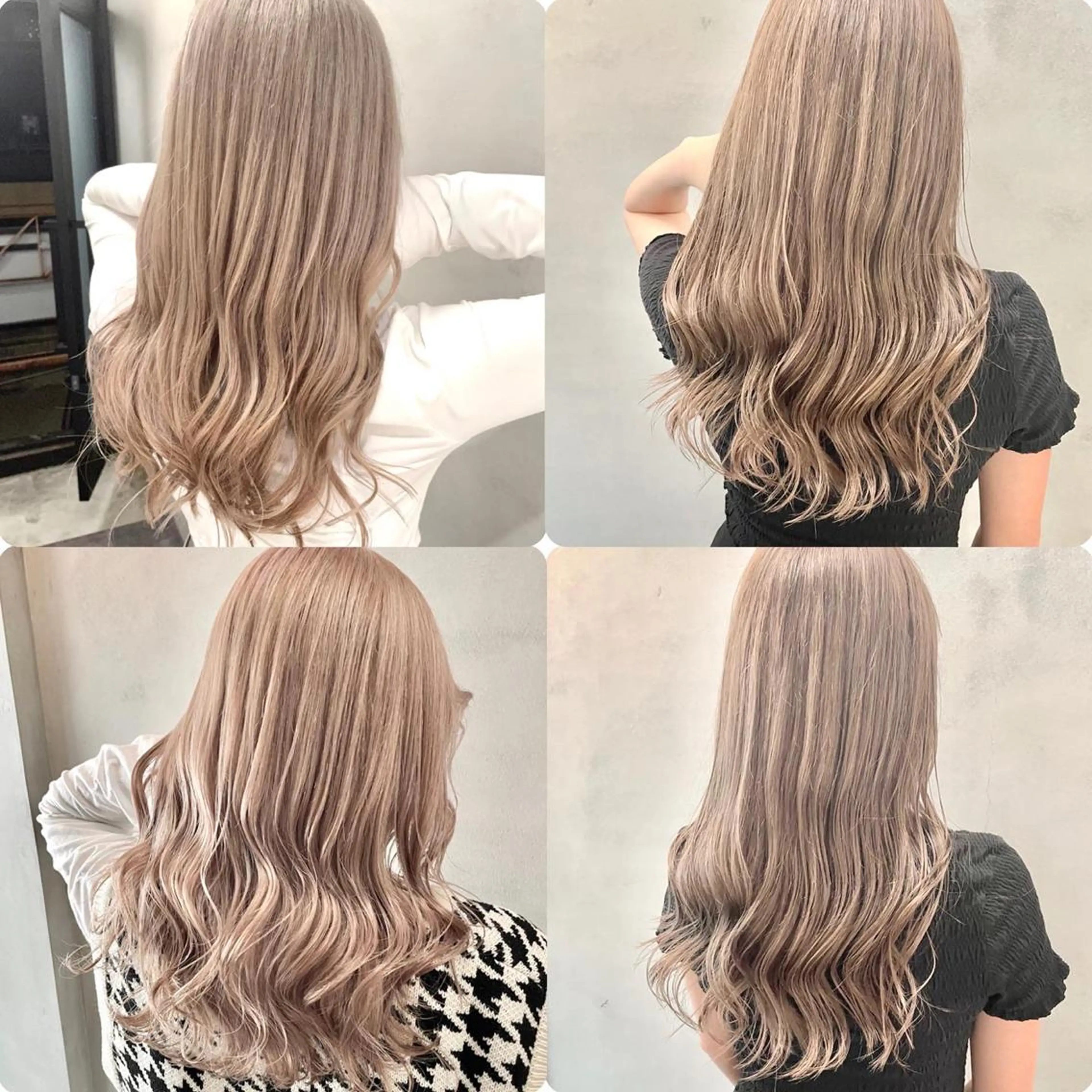 ロング カラー ベージュカラー ミルクティーベージュ ヘアカラー トリートメント MiL所属・✨ハイトーン✨ 濱田知孝のヘアスタイル