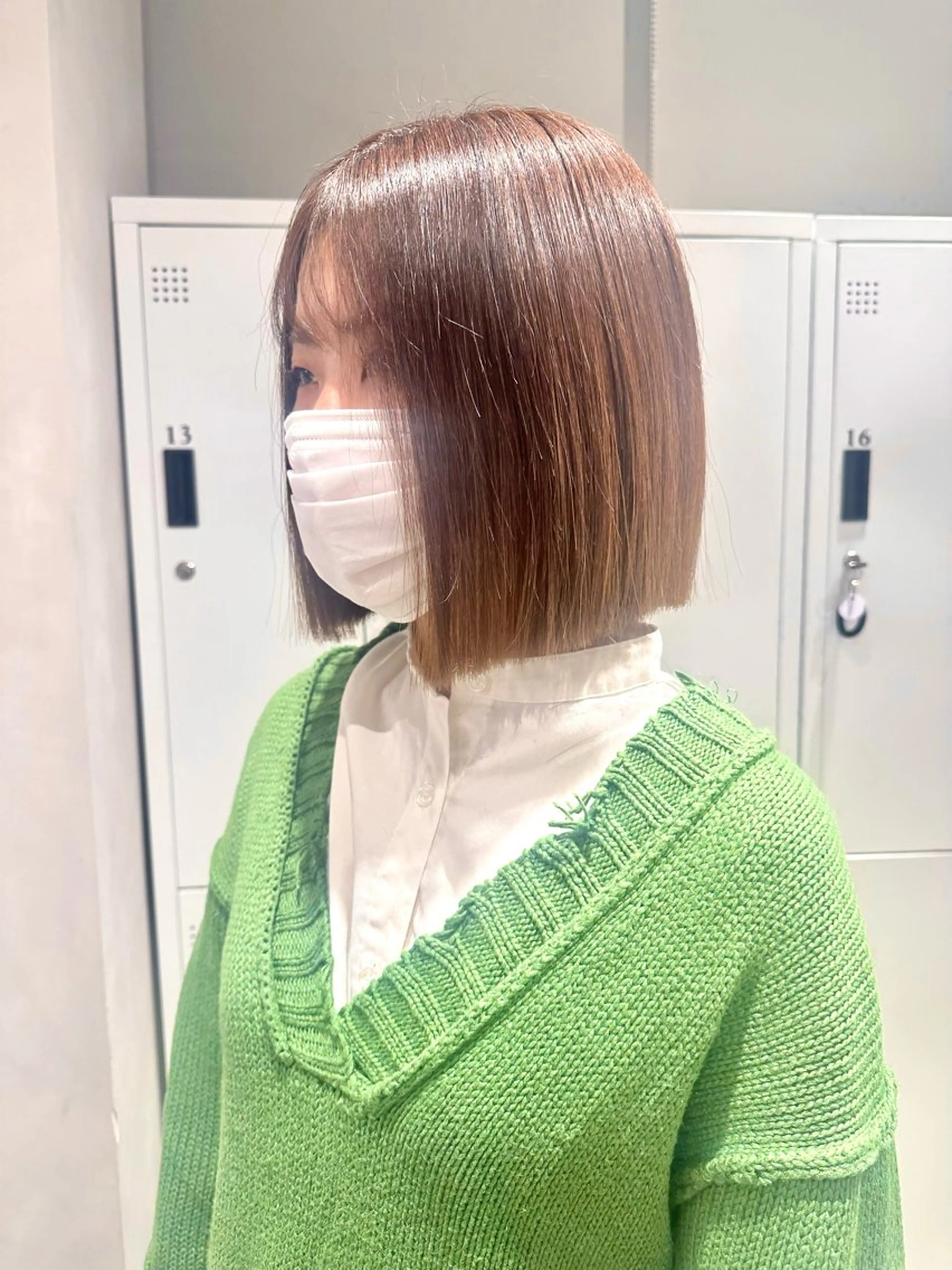 ショート カラー ボブ 似合わせ小顔ショート /akane🐰♥️のヘアスタイル