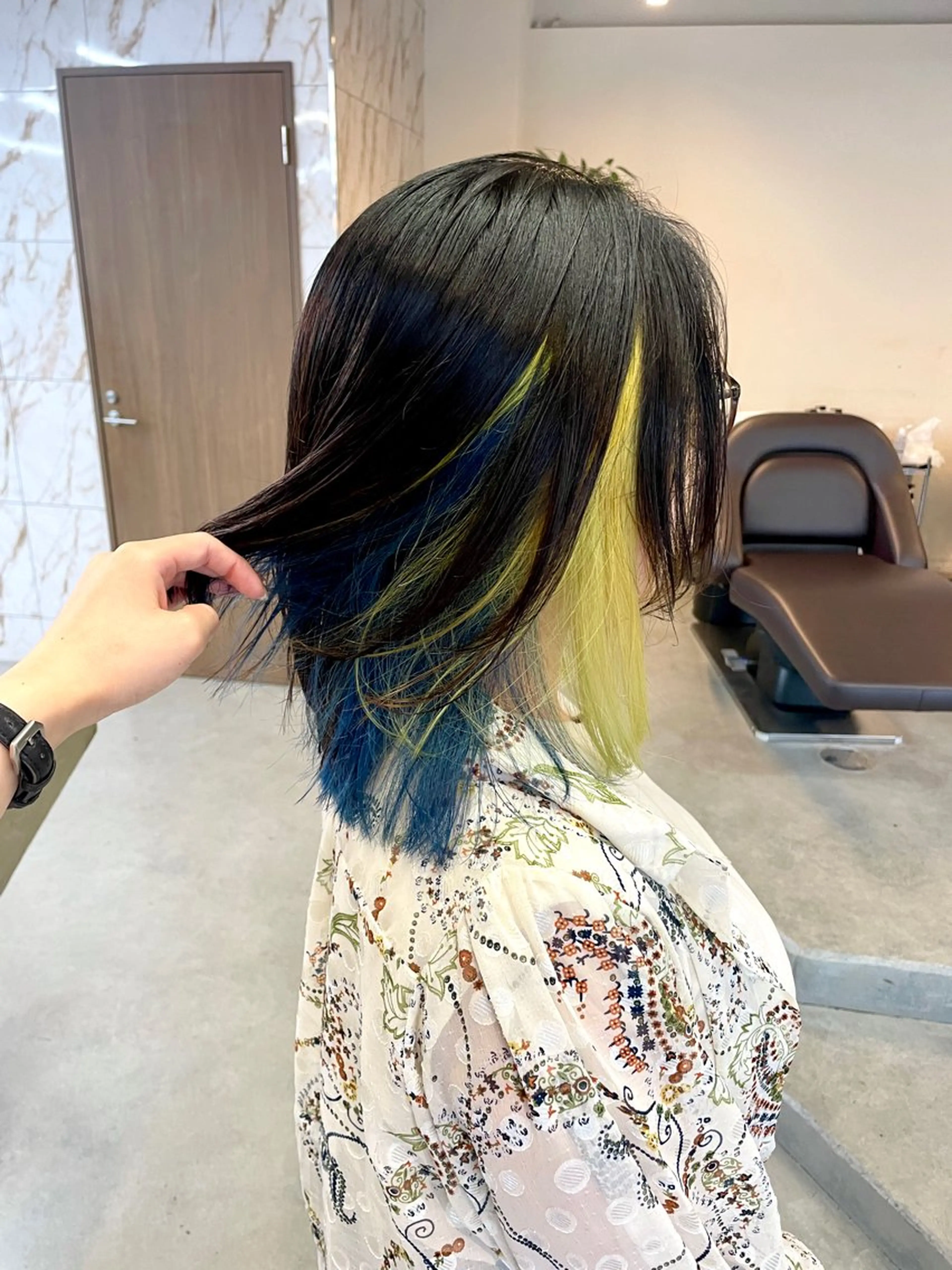 ミディアム カラー インナーカラー 韓国風ヘア ヘアカラー トリートメント ヘアセット Masena所属・🇰🇷韓国風ヘア 🌙Namiのヘアスタイル