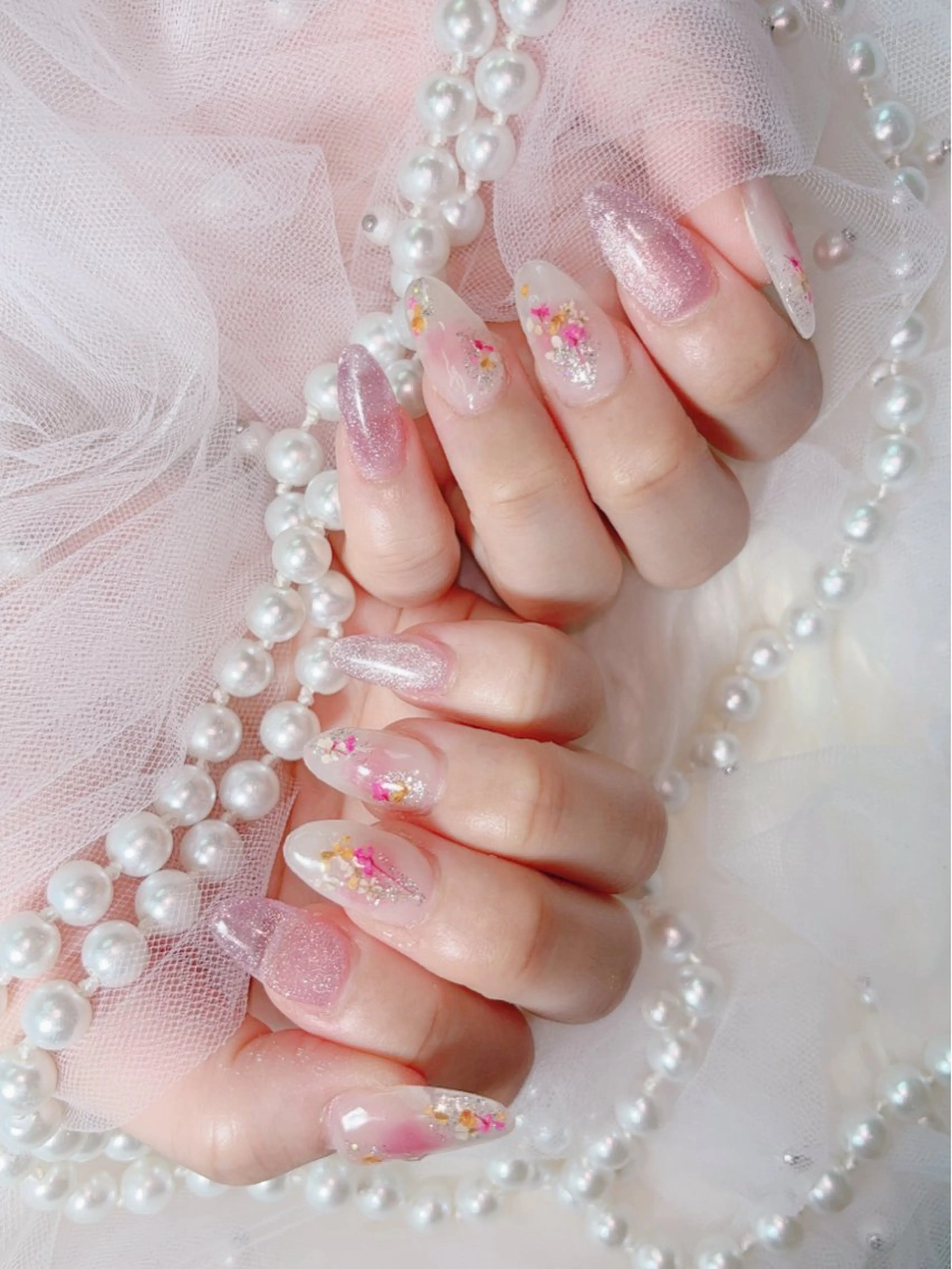 ミディアム ハンドネイル Hanaai Salon新大久保店のネイルデザイン