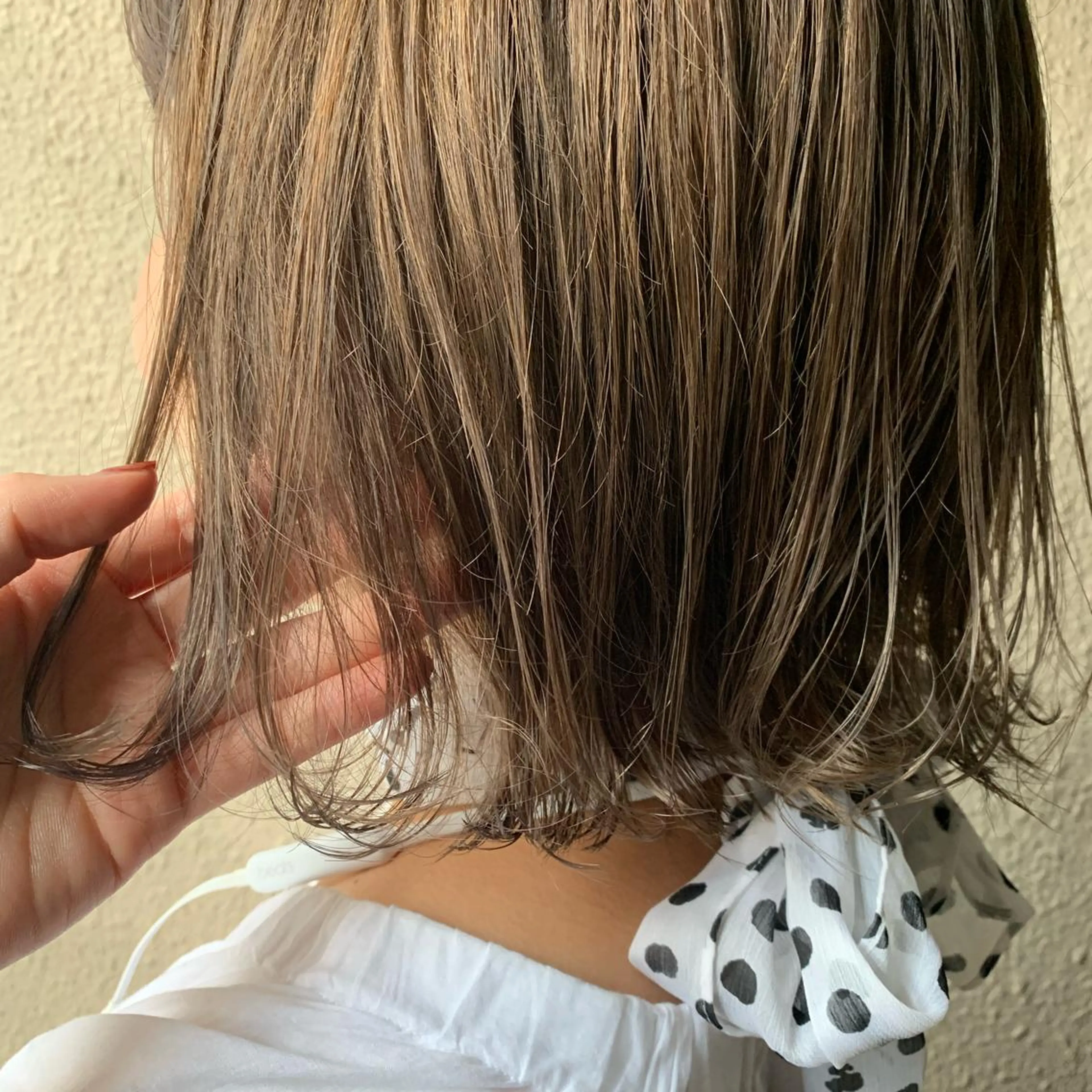 ショート カラー ベージュカラー ヘアカラー トリートメント chouette/ 根本優希のヘアスタイル
