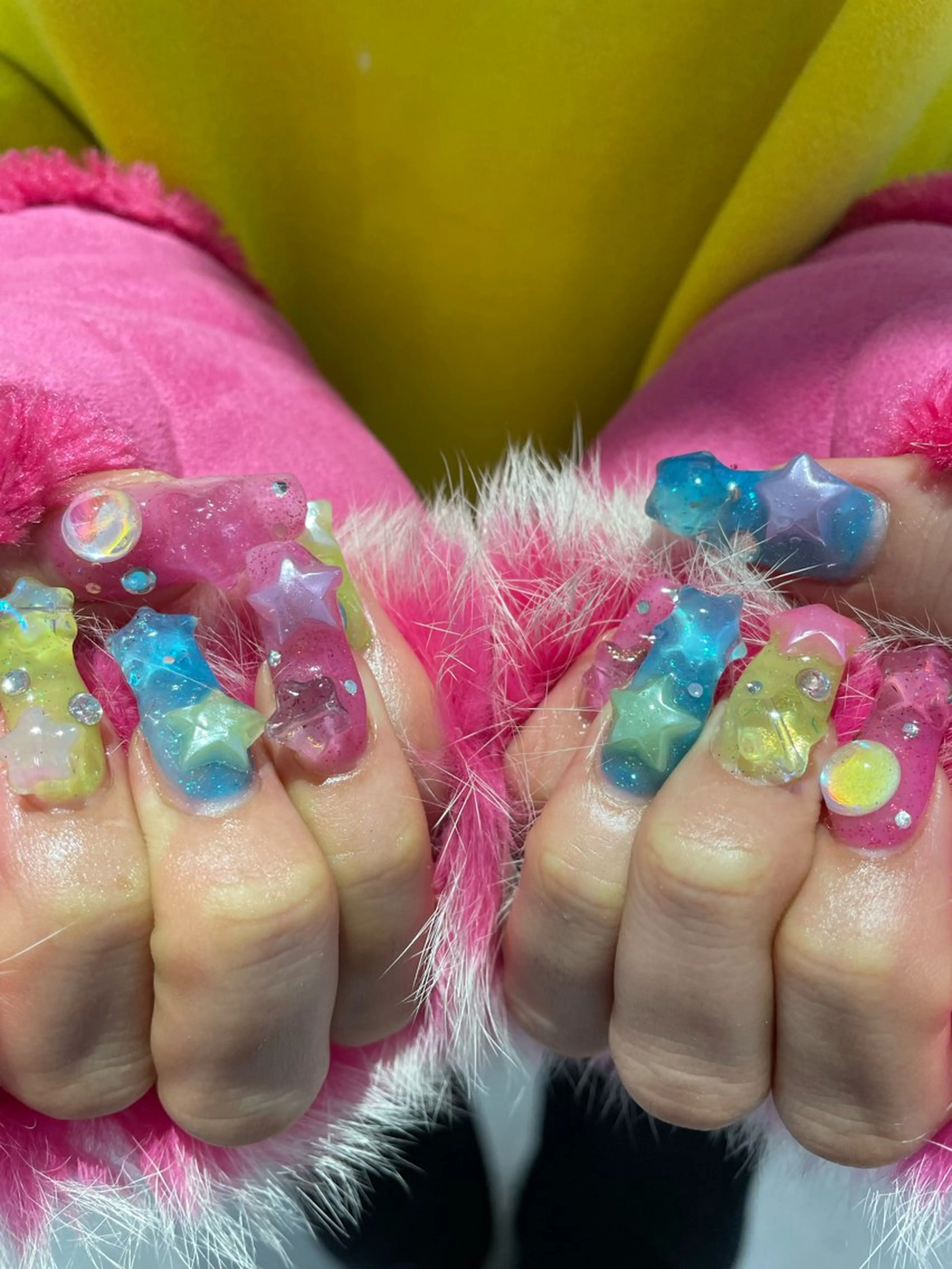 ネイル ジェルネイル パラジェル ハンドネイル hair&nail ☯️アイリ☯️のネイルデザイン