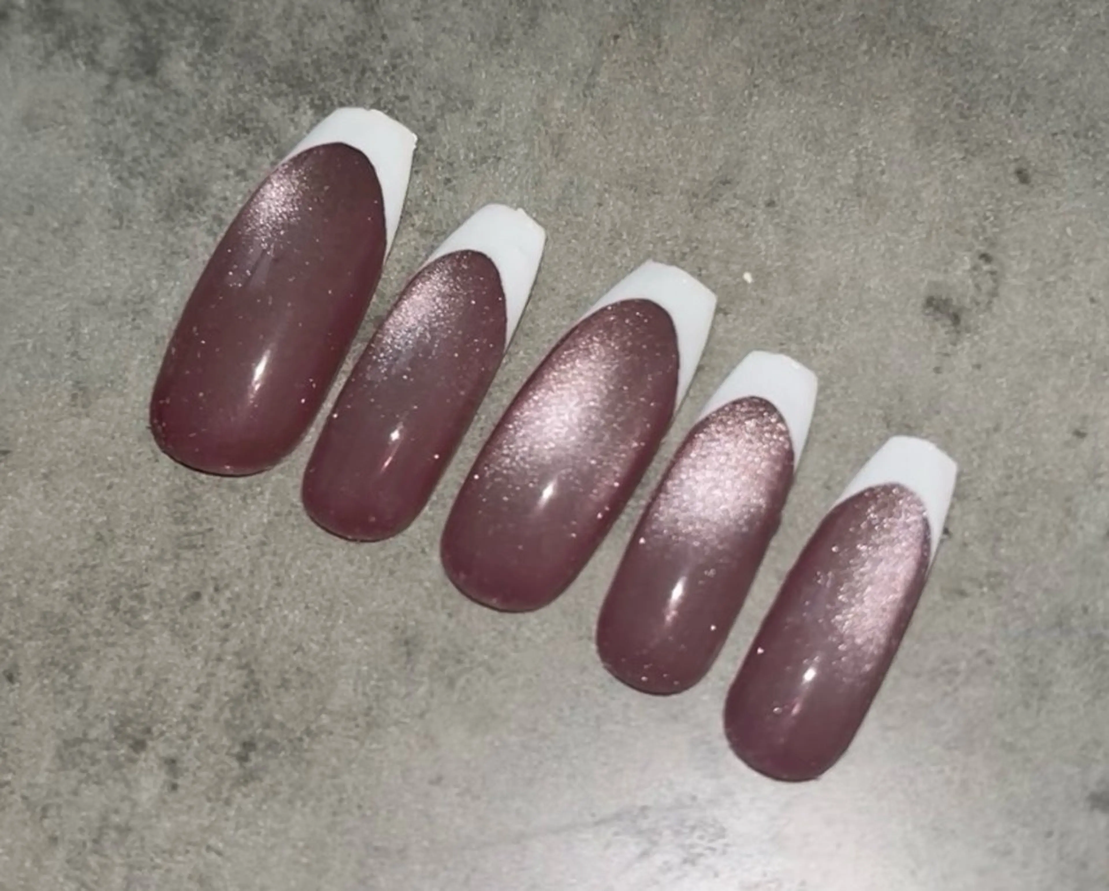 ネイル フレンチネイル キラキラネイル マグネットネイル ハンドネイル Nail salon ♡のネイルデザイン