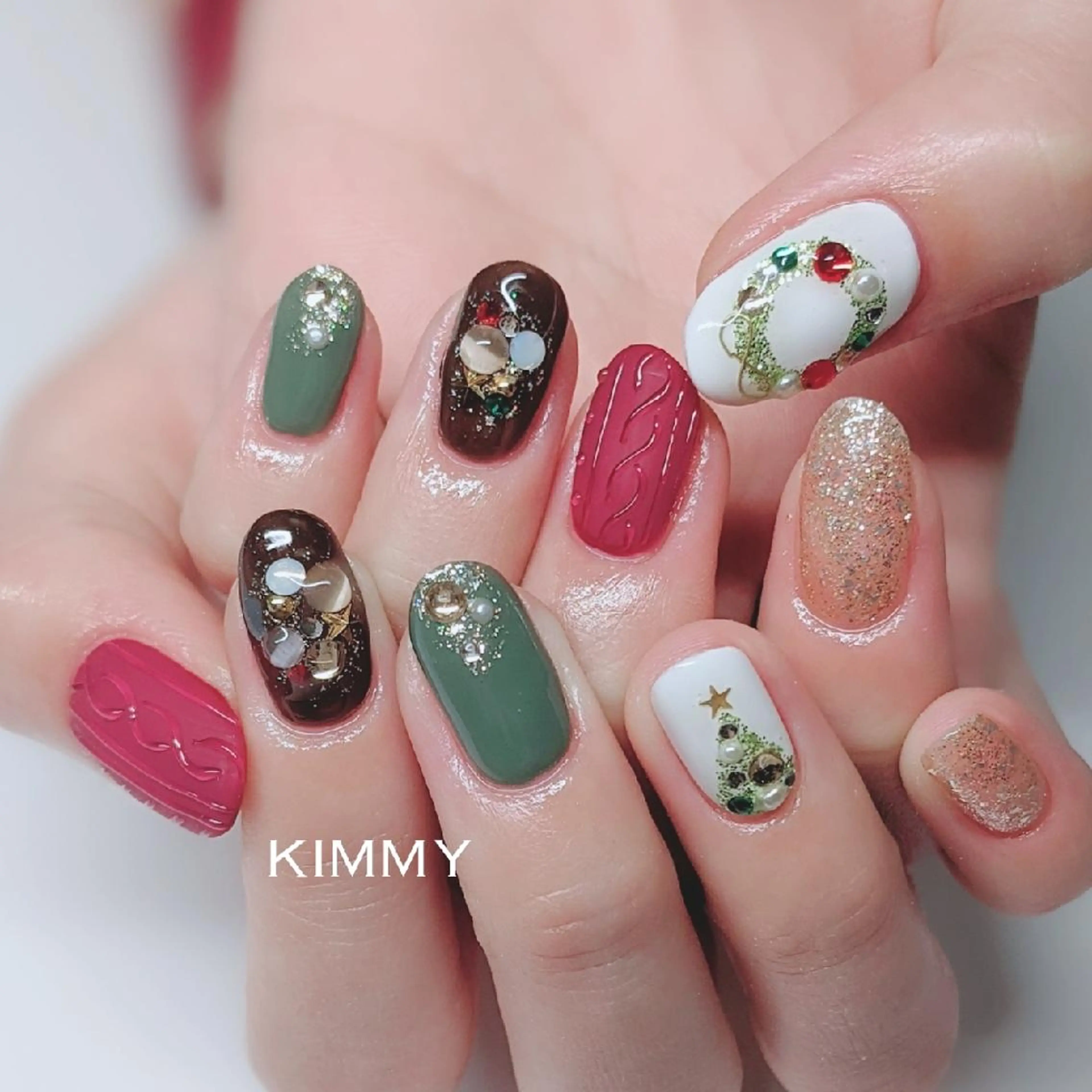 ネイル マットネイル ハンドネイル kimmy nailsのネイルデザイン