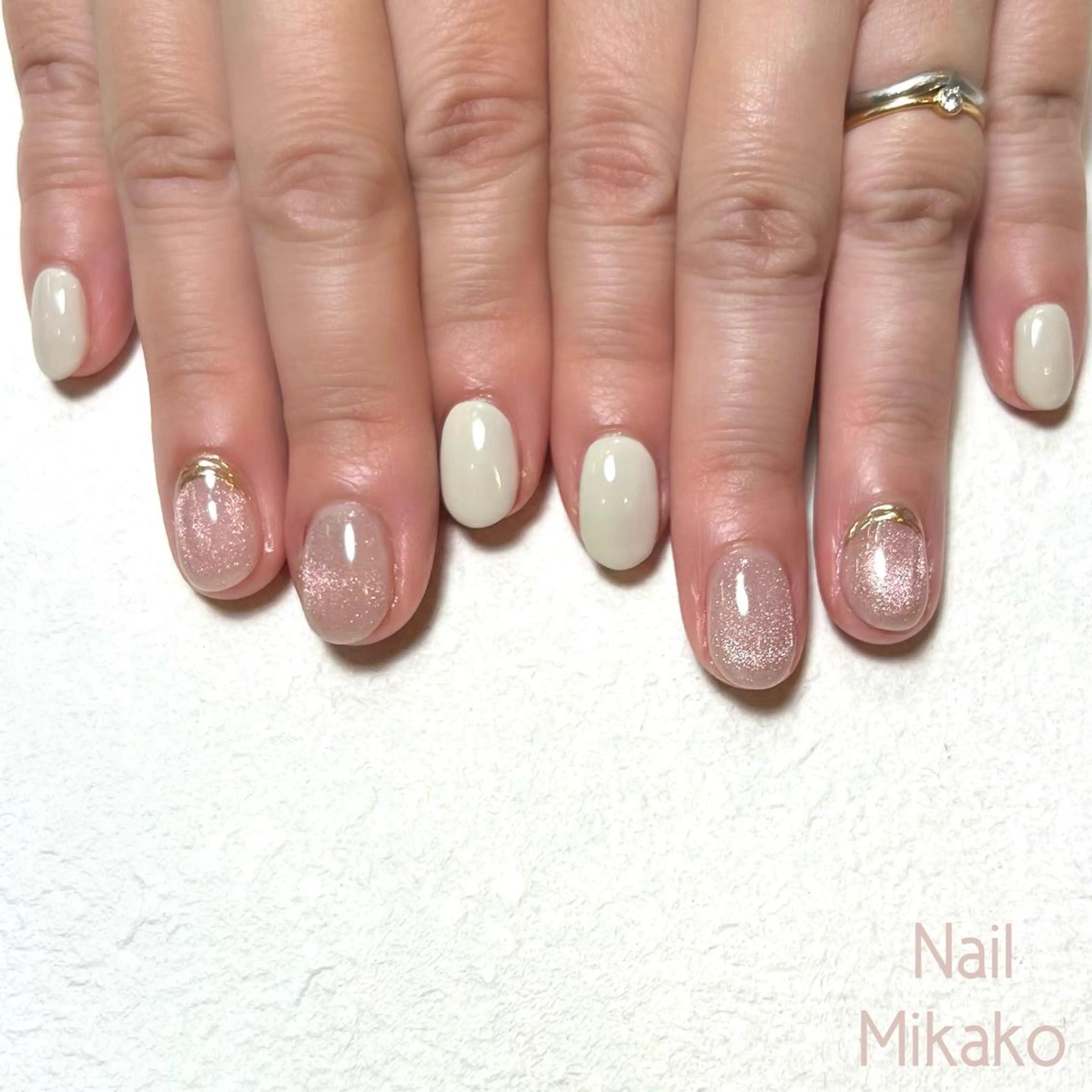 ネイル マグネットネイル ミラーネイル Nail_Mikako所属・Nail Mikakoのネイルデザイン