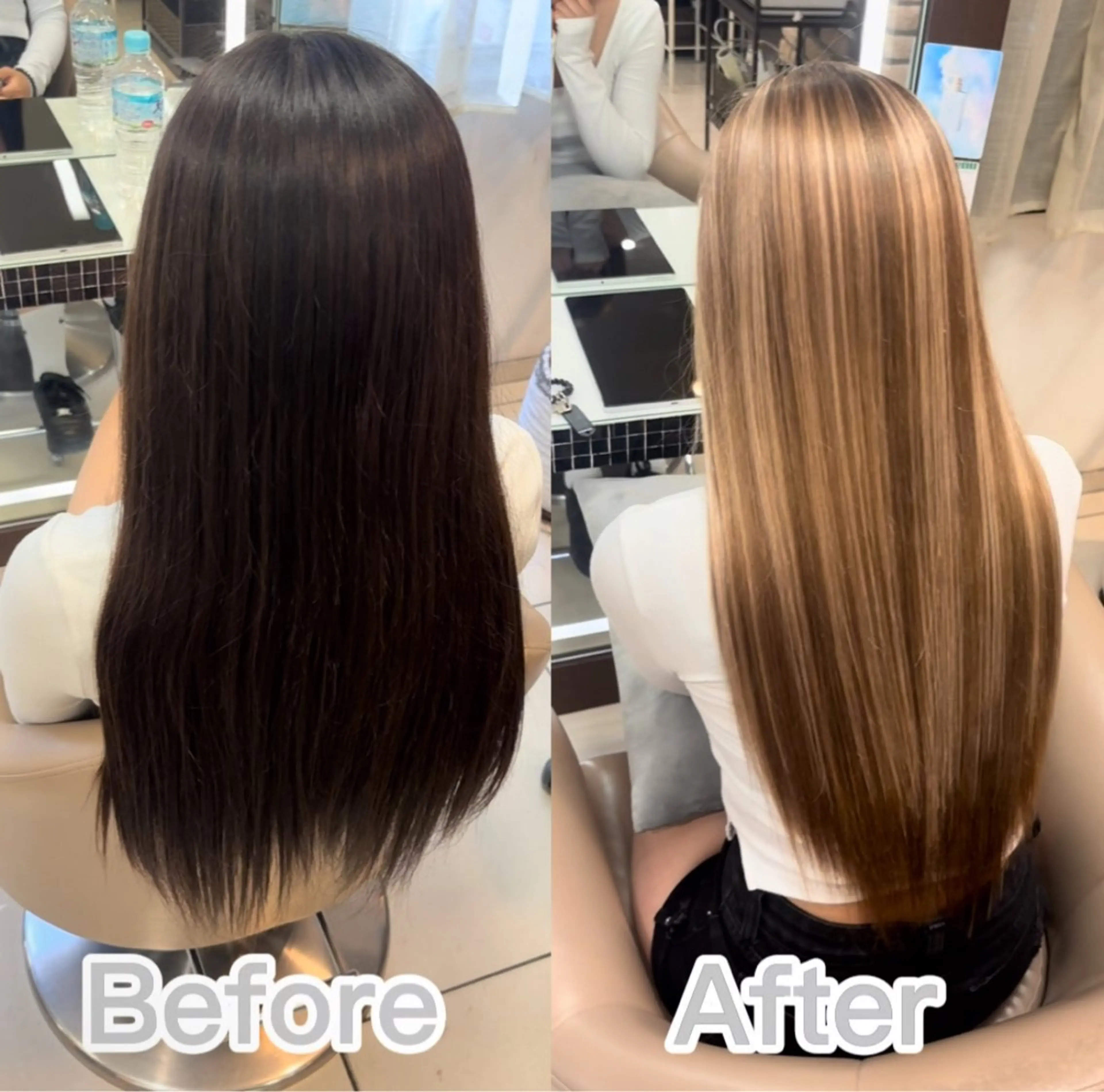 ロング カラー ヘアアレンジ メンズ カット ヘアカラー トリートメント エクステ ヘッドスパ ヘアセット エクステ🎀艶カラー ✨しぇる🌙のヘアスタイル