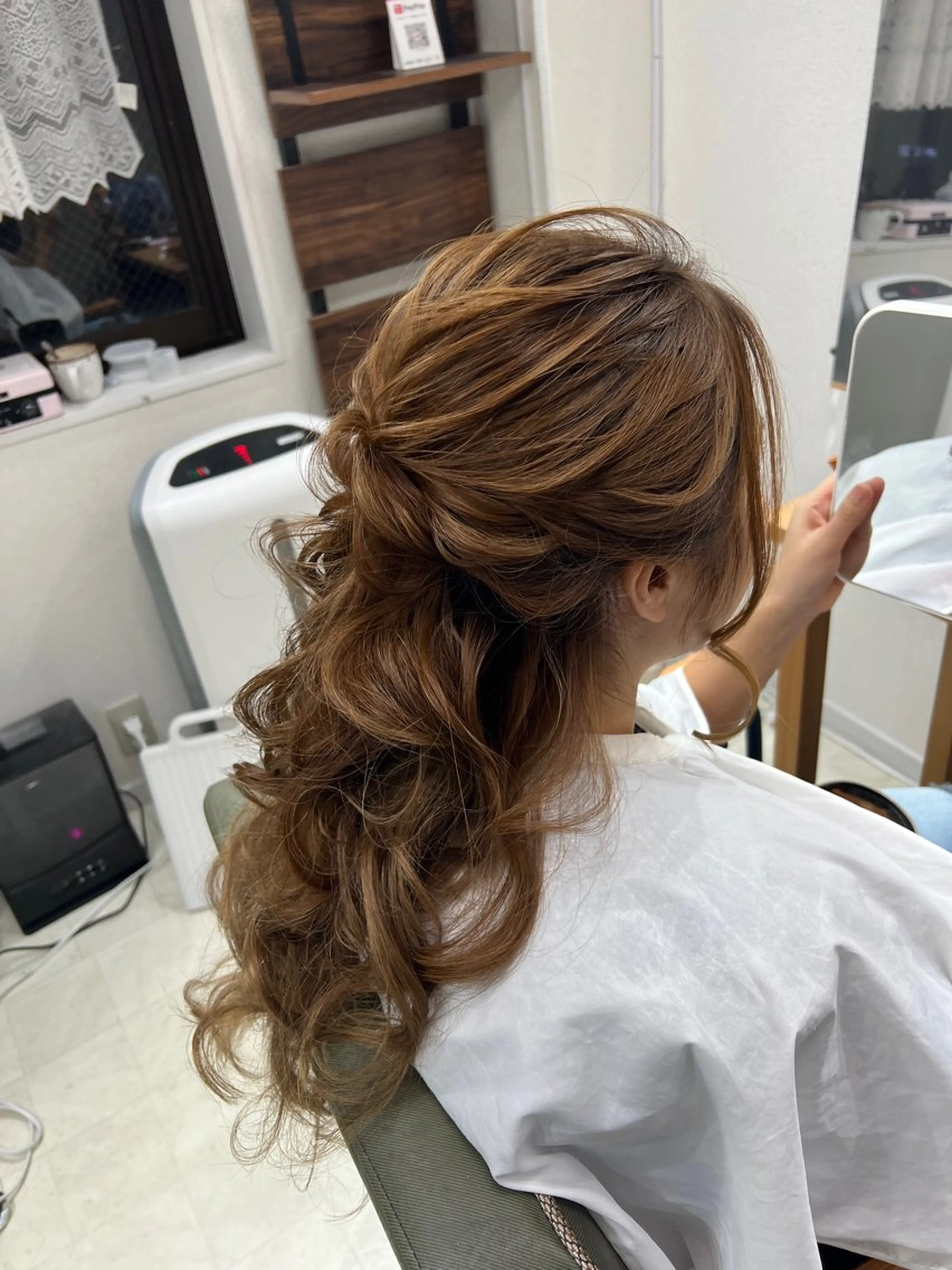 ロング ヘアアレンジ ハーフアップ 山室 敬義のヘアスタイル