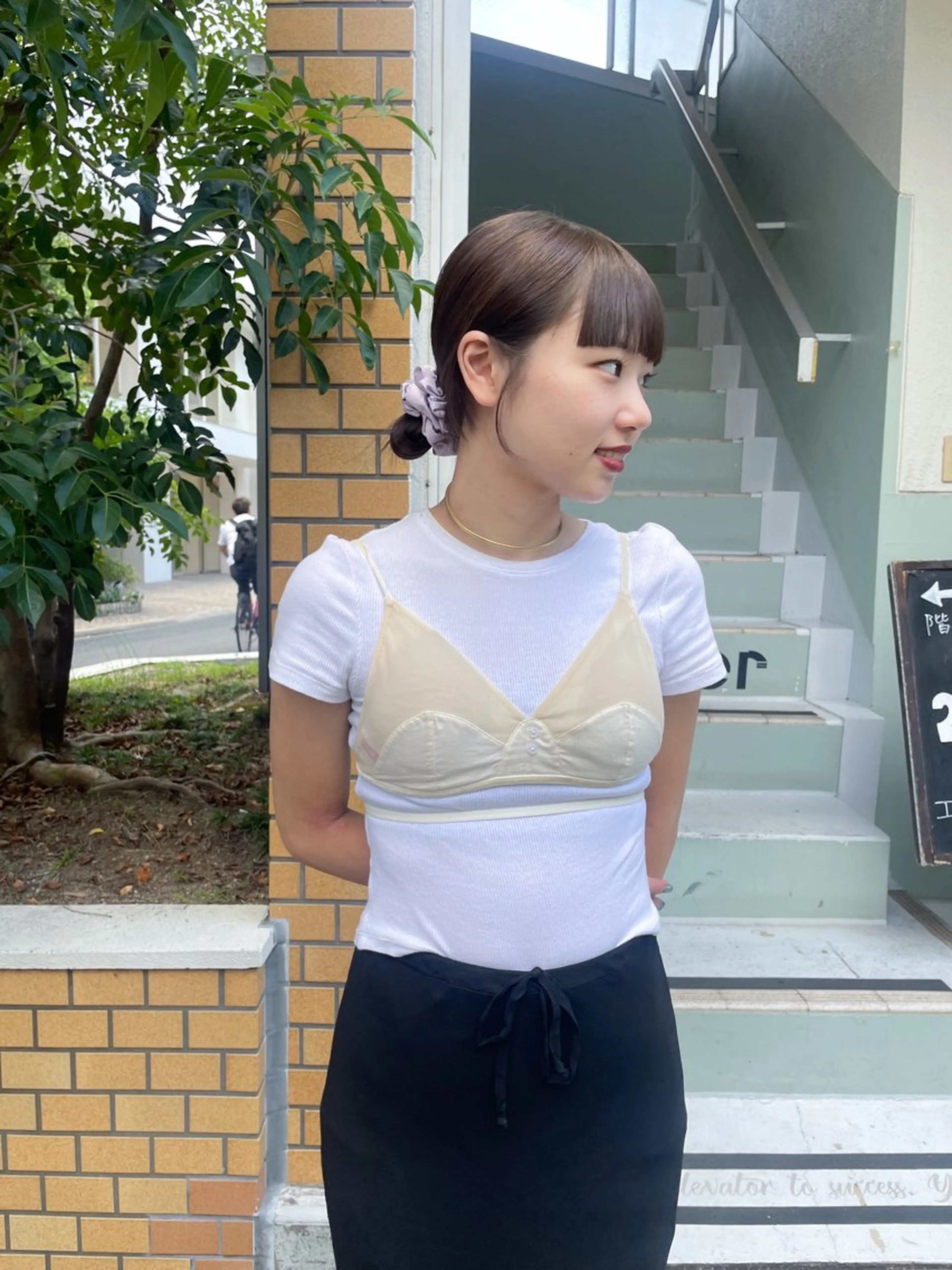 ミディアム カラー ベージュカラー ブリーチ 透明感カラー ダブルカラー ブリーチなしカラー カット ヘアカラー Luca🟠 ticro hairのヘアスタイル
