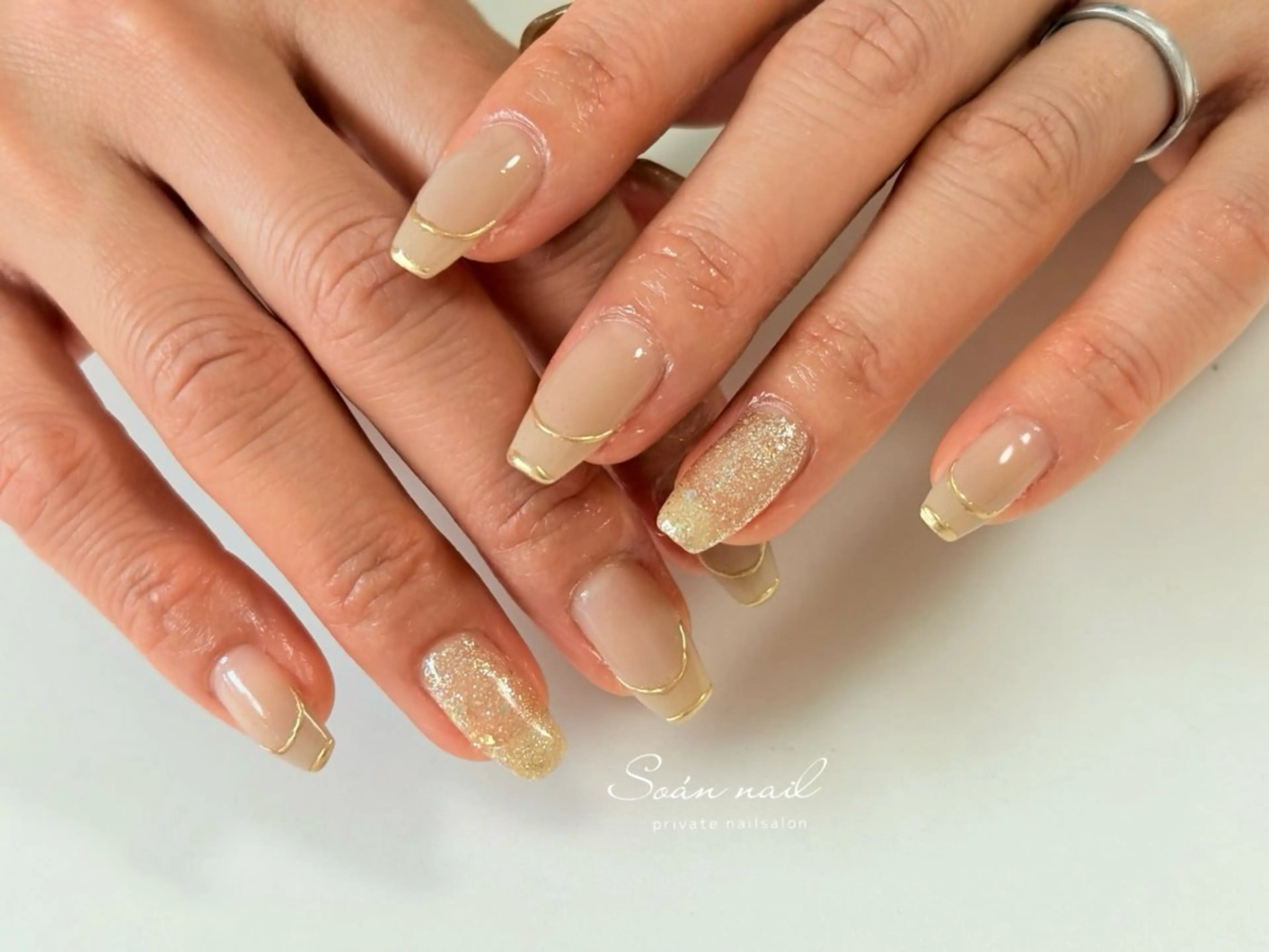 ネイル フレンチネイル Soan nail所属・s annaのネイルデザイン