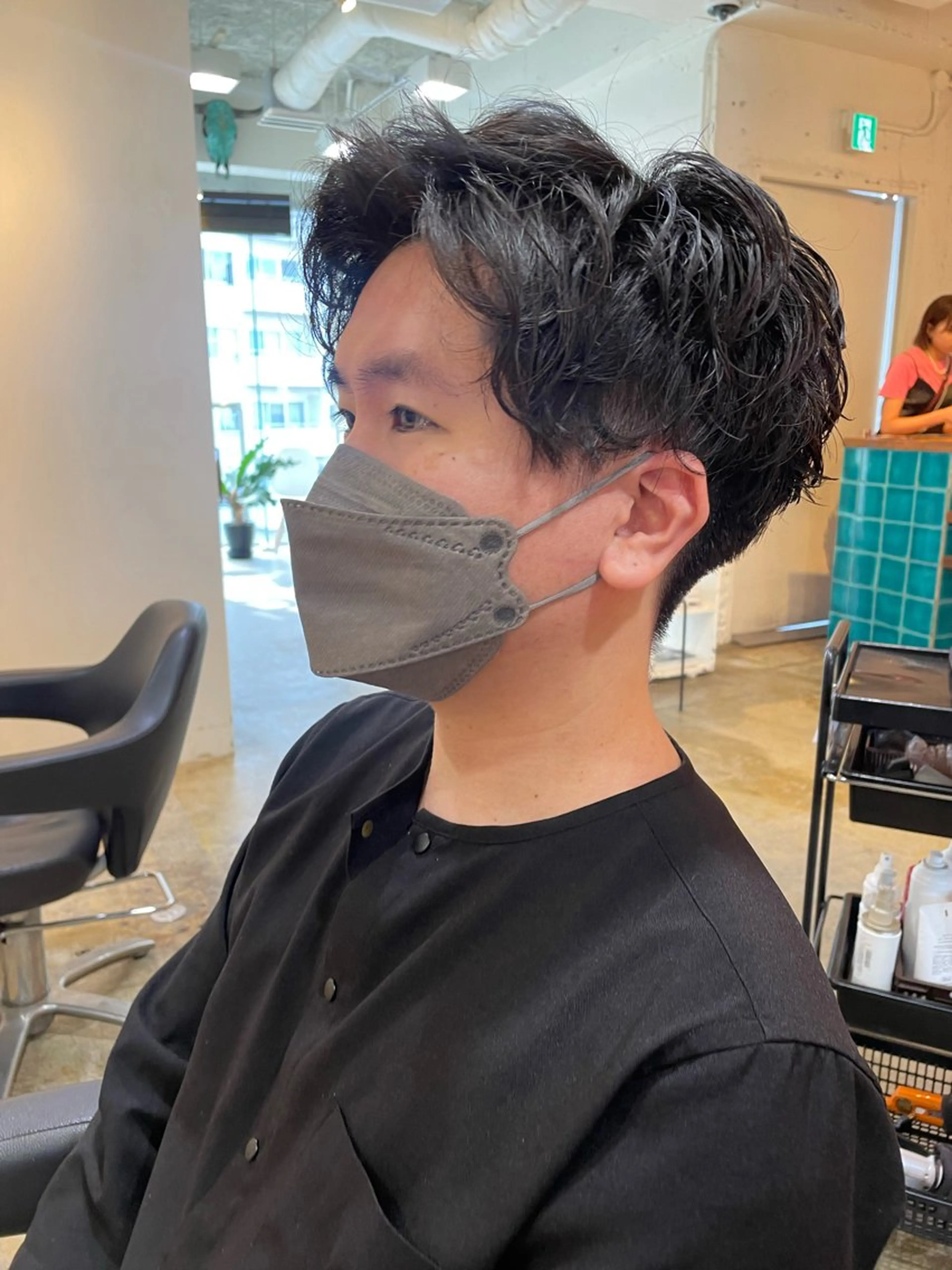 パーマ メンズ RIN／韓国ヘア レイヤーカットのヘアスタイル