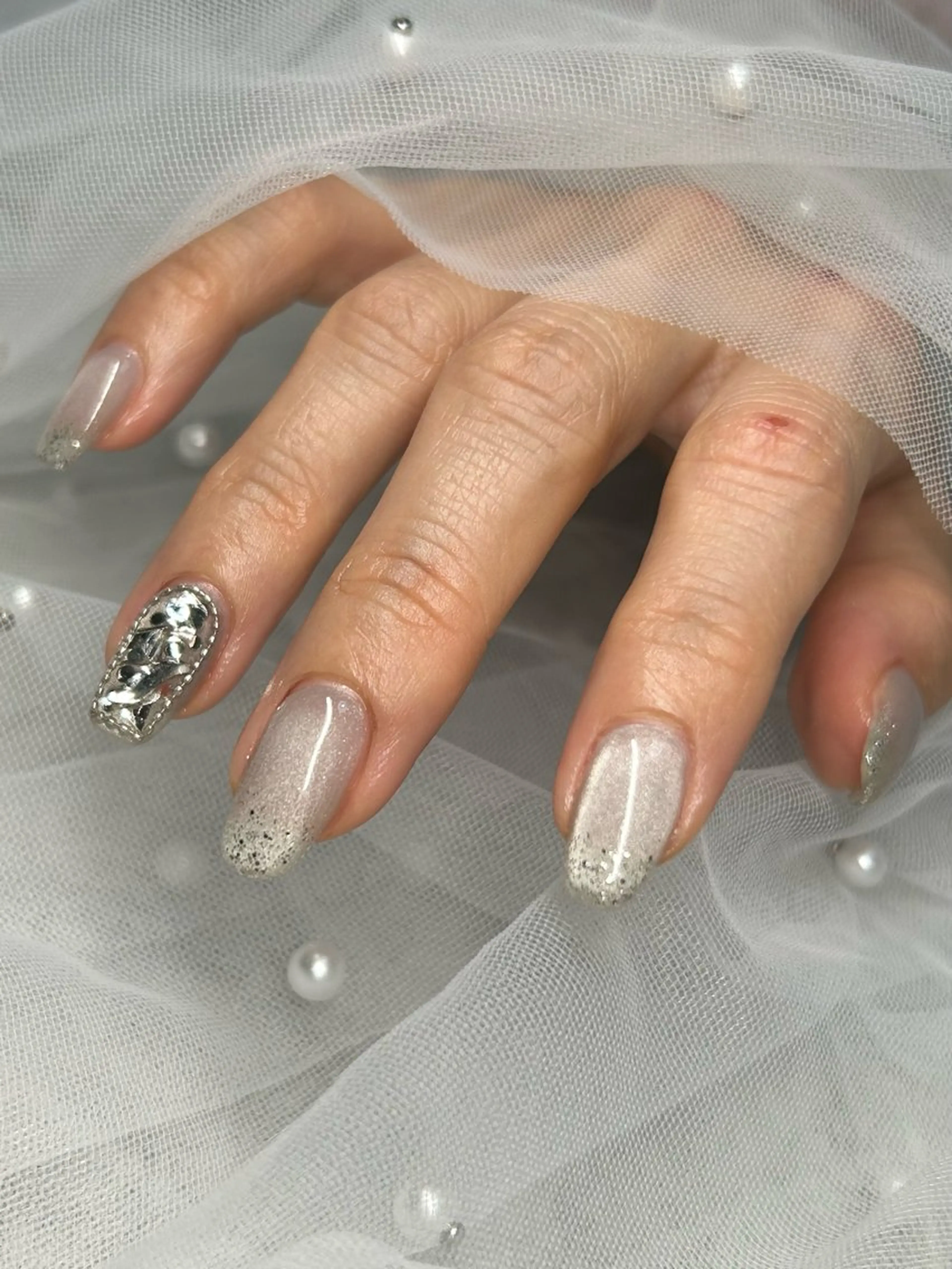 ネイル アートネイル マグネットネイル ten nail salon　かえでのネイルデザイン
