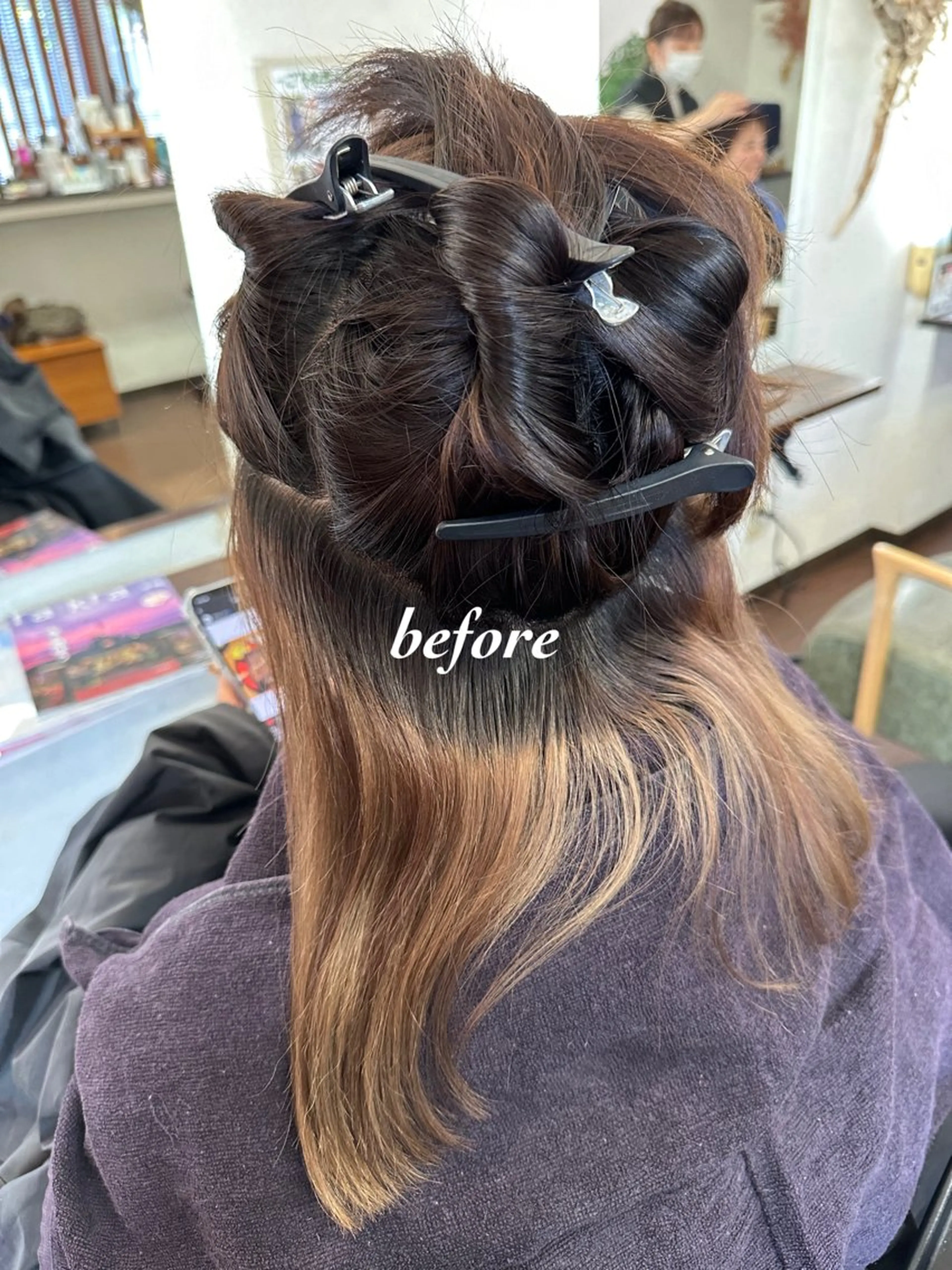 セミロング カラー ブリーチ グレージュ カット ヘアカラー Glanzhair 🫧‪菊池柊真🫧のヘアスタイル