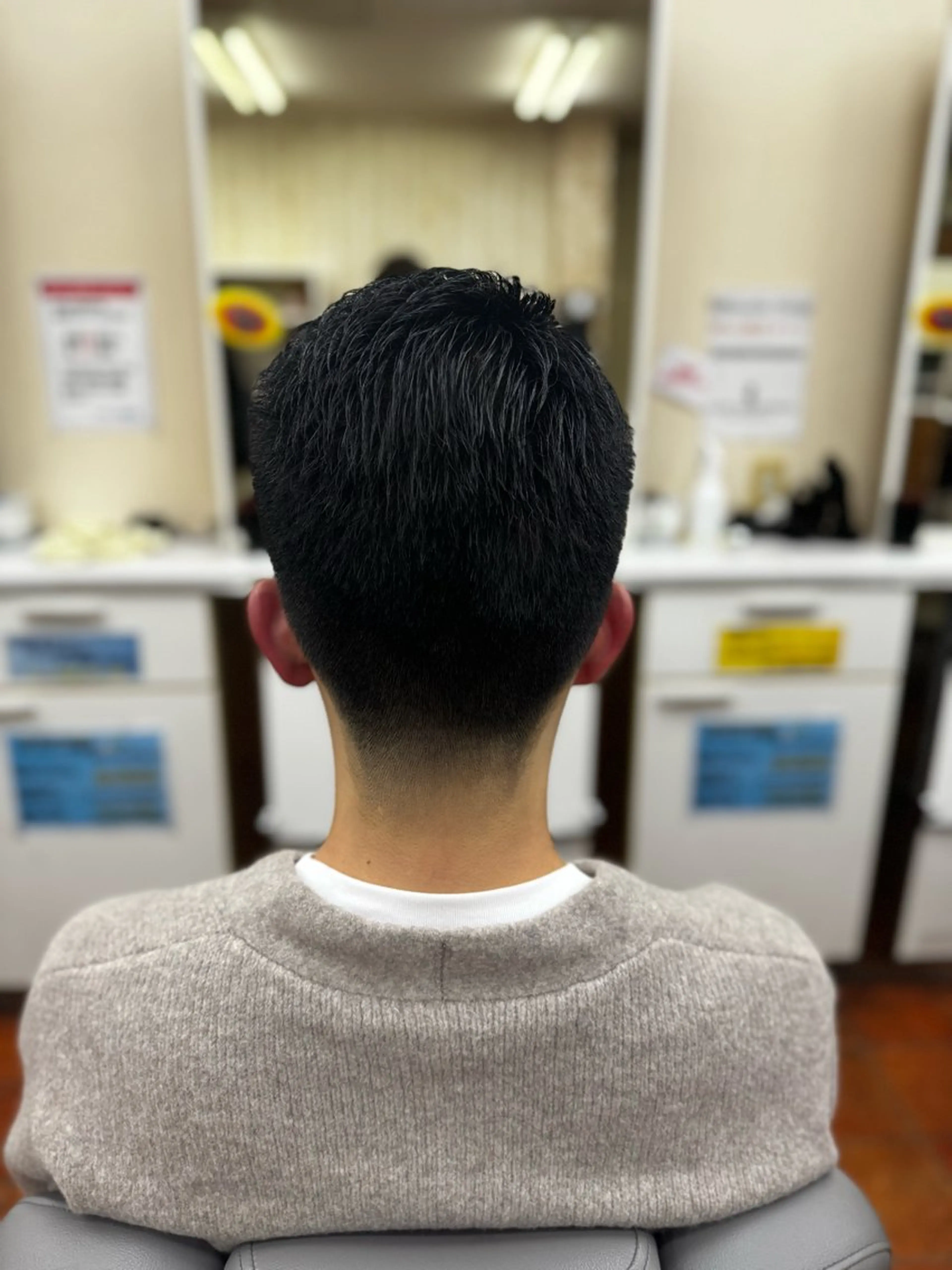 ミディアム メンズ カット ヘアセット ヘアーサロン・シルエット箱崎店所属・井尾 美空斗のヘアスタイル