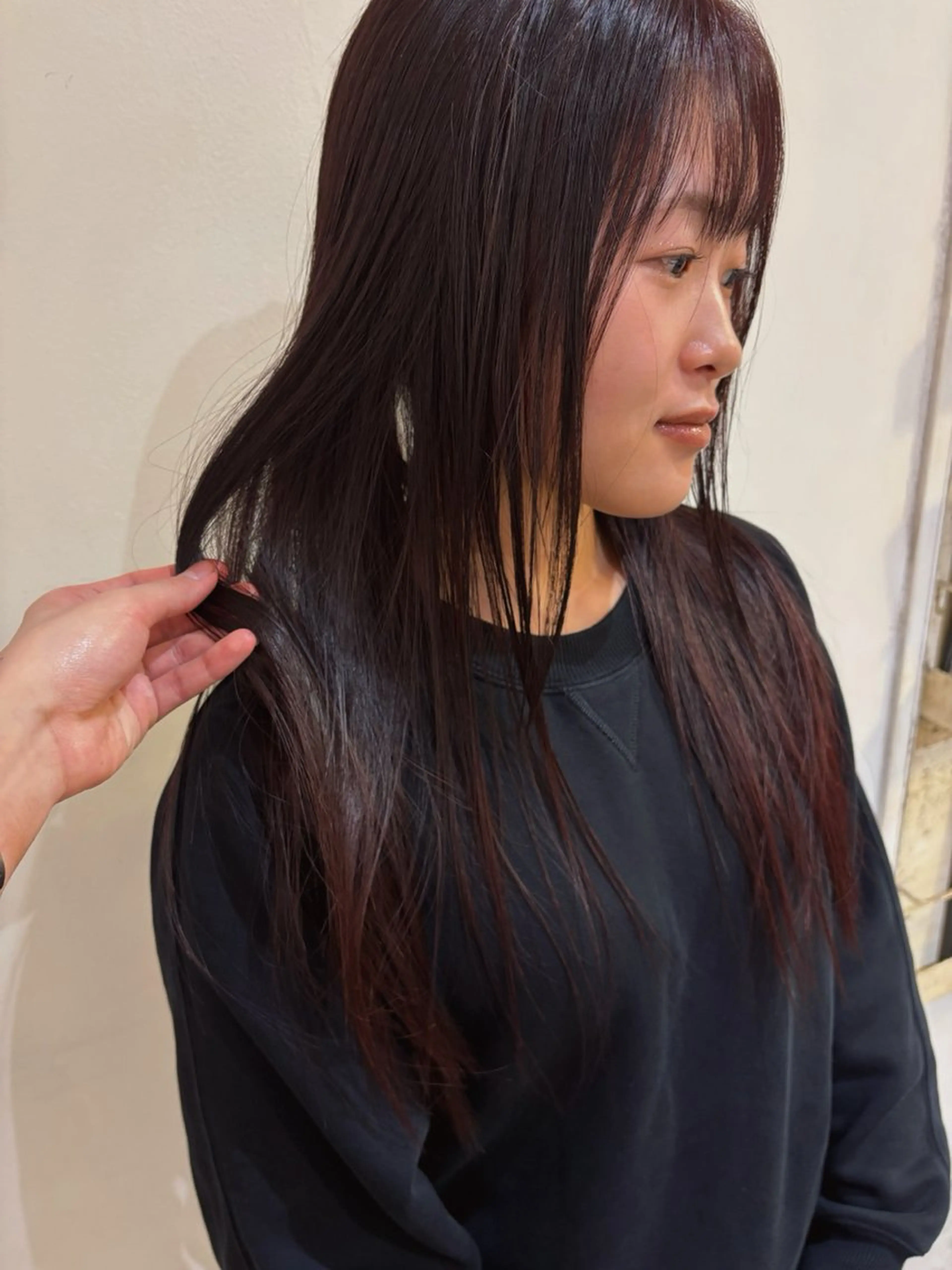 ロング オレンジブラウン MINX aoyama所属・レイヤーカット/ 管原久遠のヘアスタイル