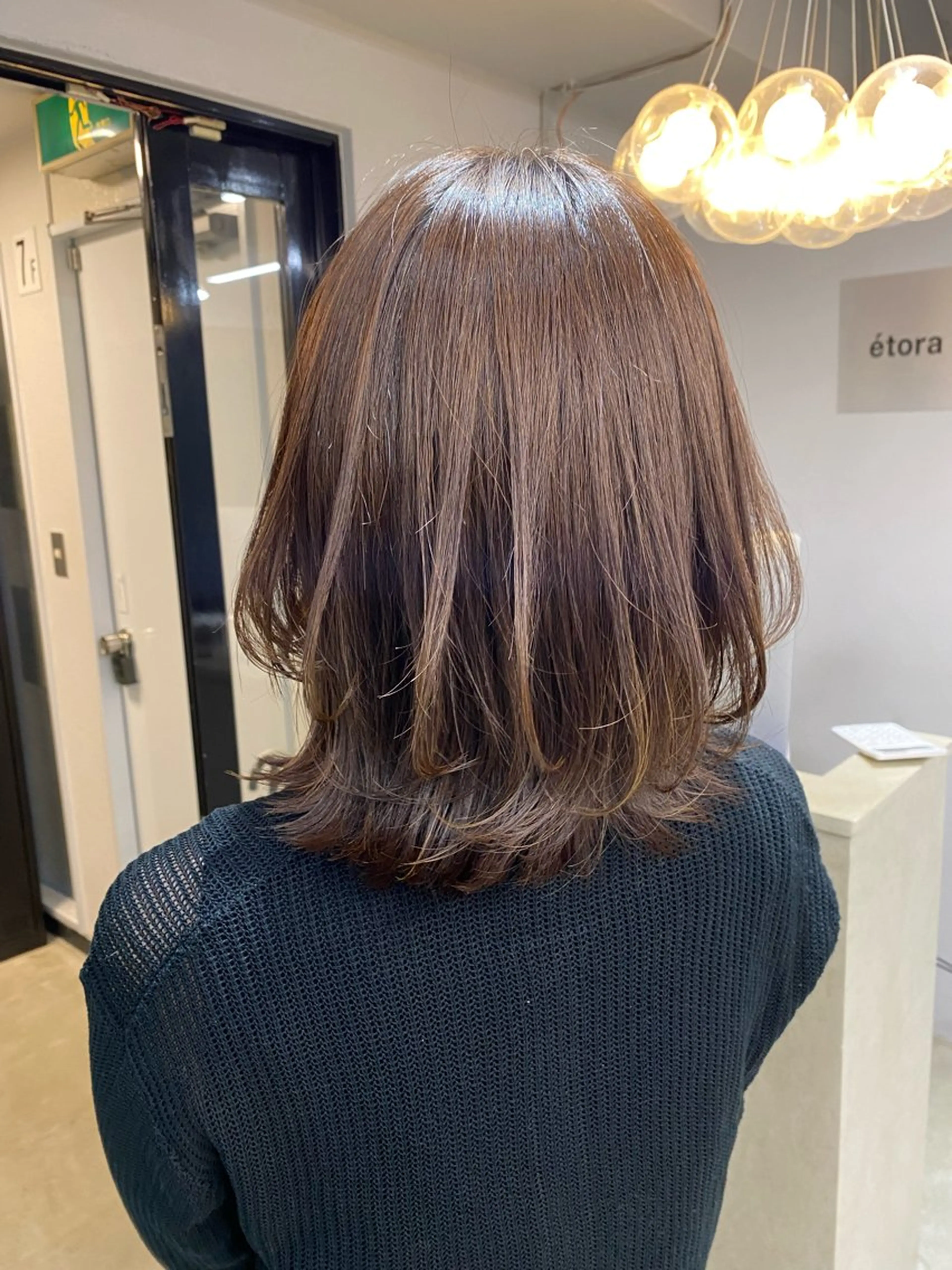 ミディアム カラー ボブレイヤー ボブ レイヤーカット 佐藤 侑哉のヘアスタイル