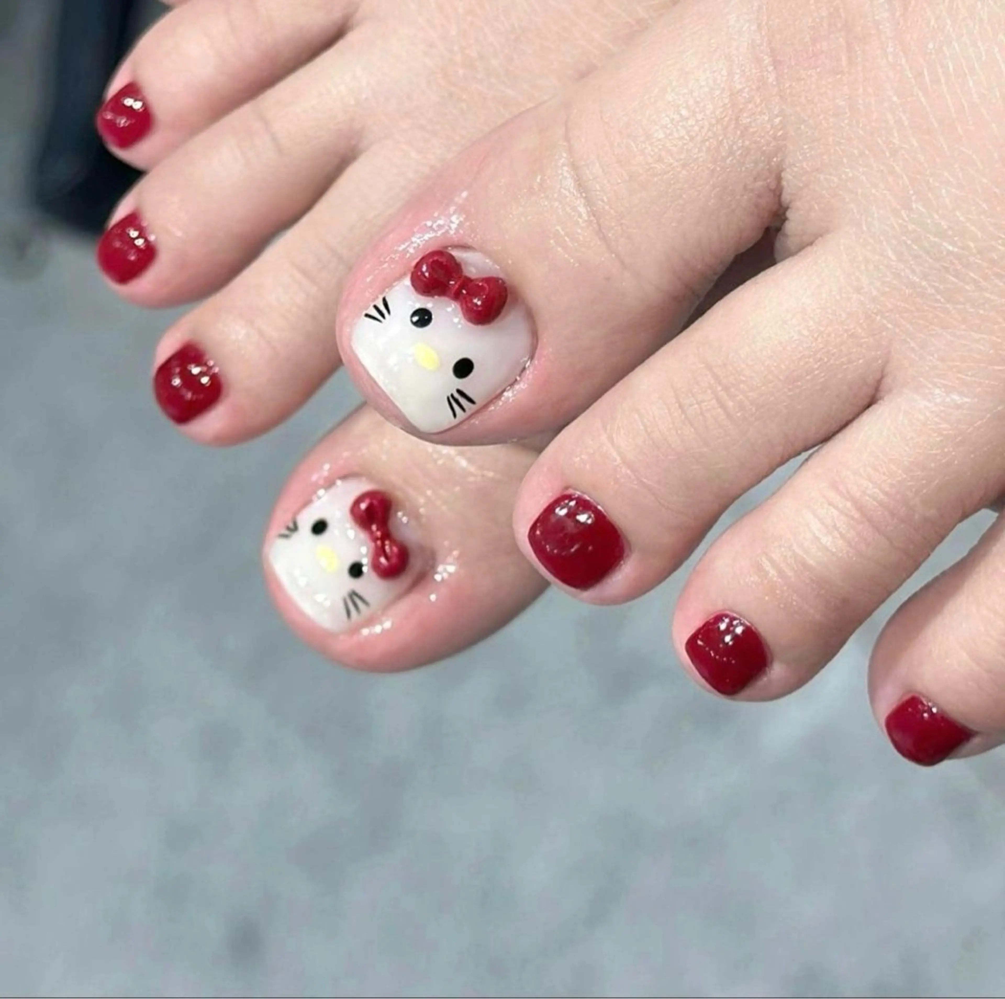 ネイル 長さ出し フレンチネイル グラデーション 卒業式 マグネットネイル フットネイル MIHANA NAILのネイルデザイン