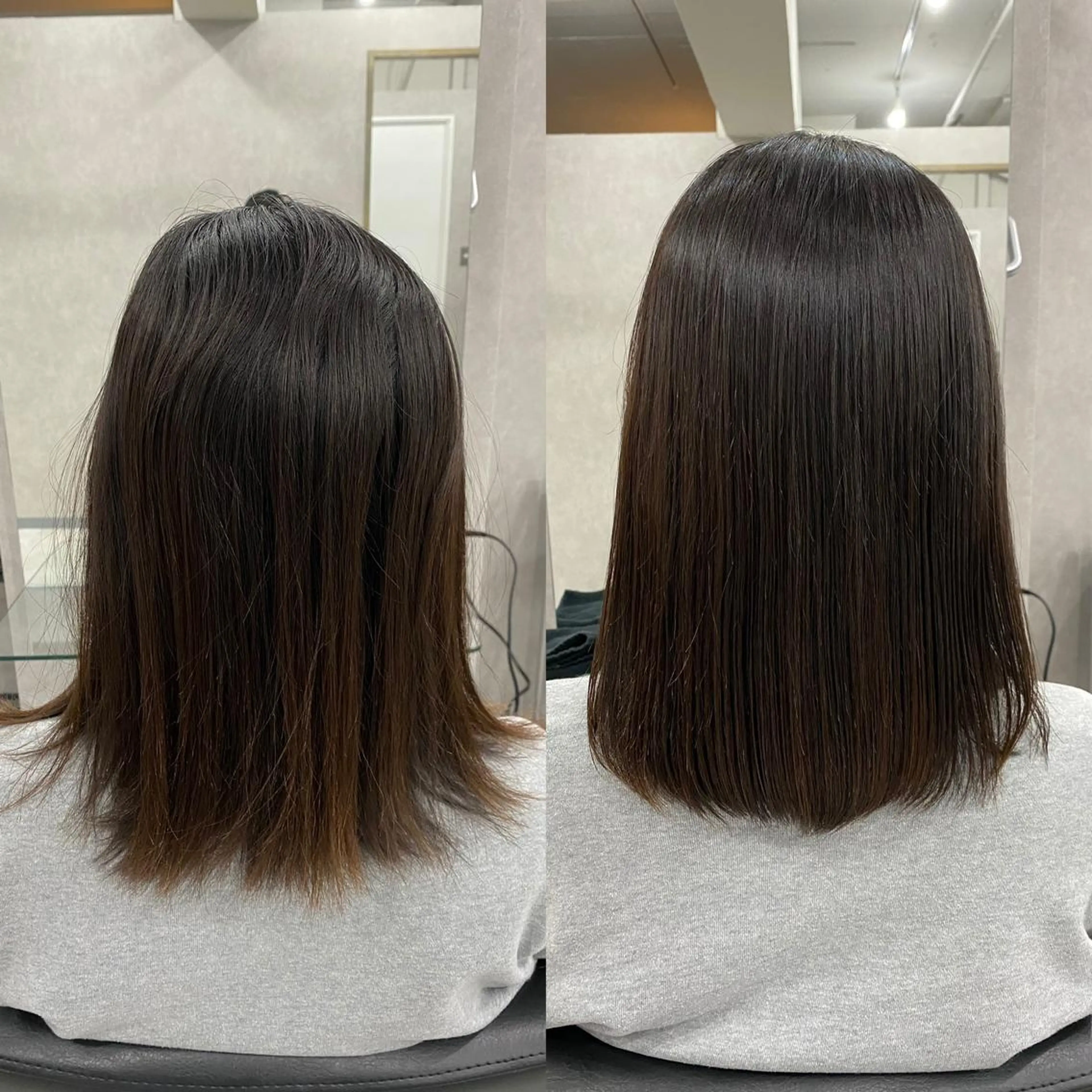 ミディアム カット 縮毛矯正 トリートメント エリュ所属・⭐️ショート⭐️美髪 矯正⭐️水口陸のヘアスタイル