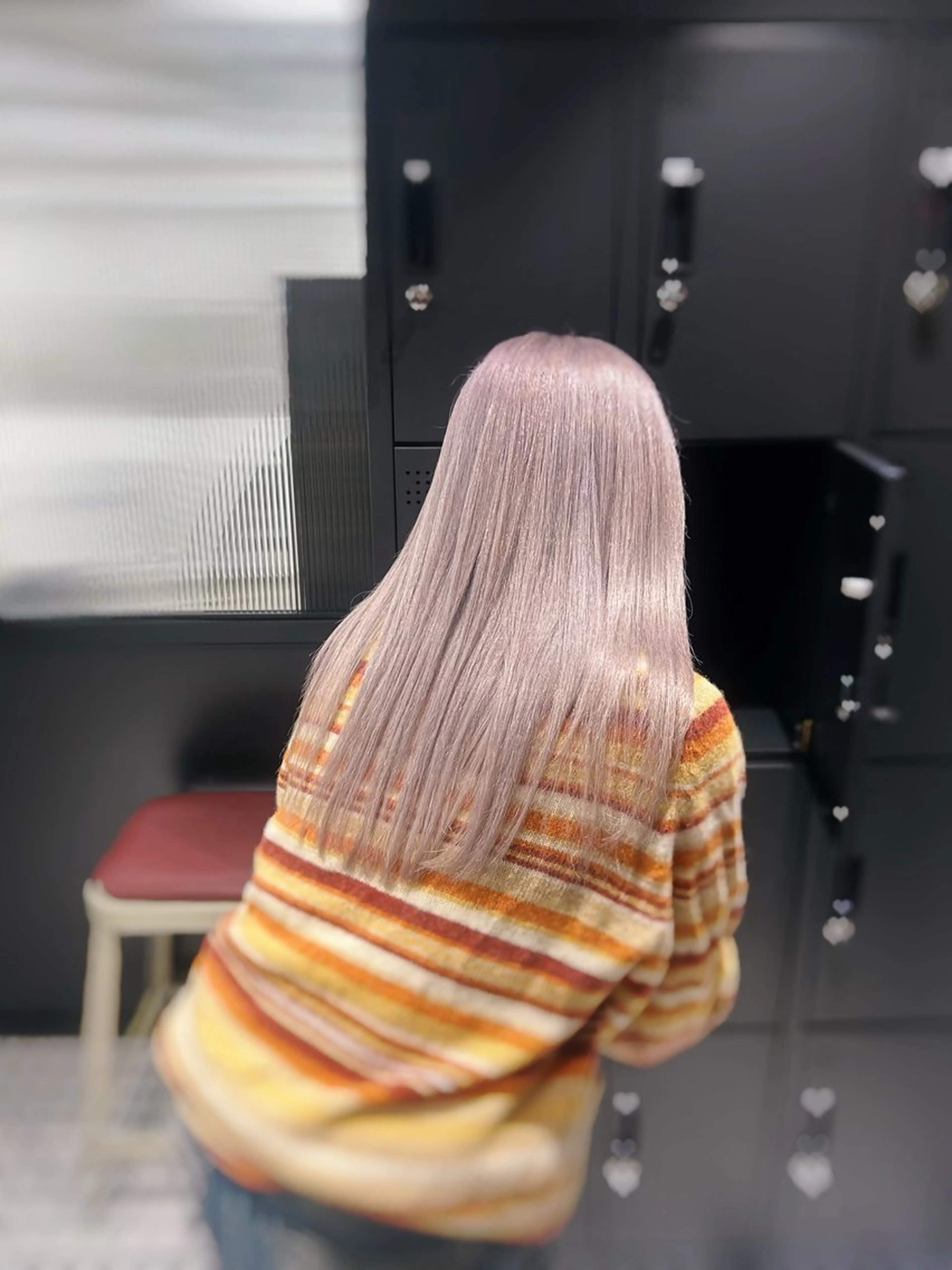 ロング カラー ヘアカラー 韓国ヘア暗髪 ダブルカラーメンズ可のヘアスタイル