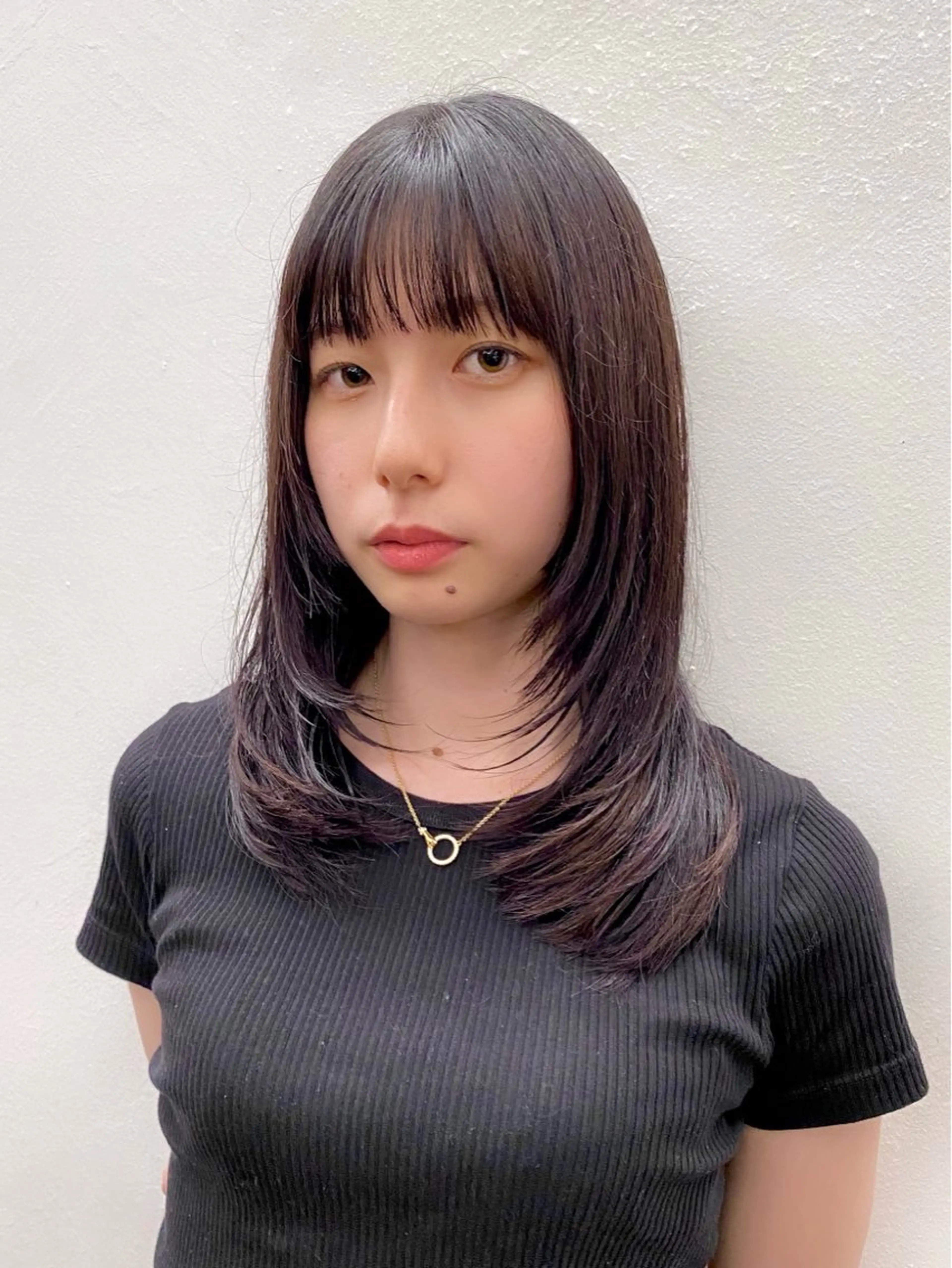 ミディアム カラー カット ヘアカラー トリートメント Paddle所属・似合わせレイヤー/ レイヤーパーマ/高倉のヘアスタイル