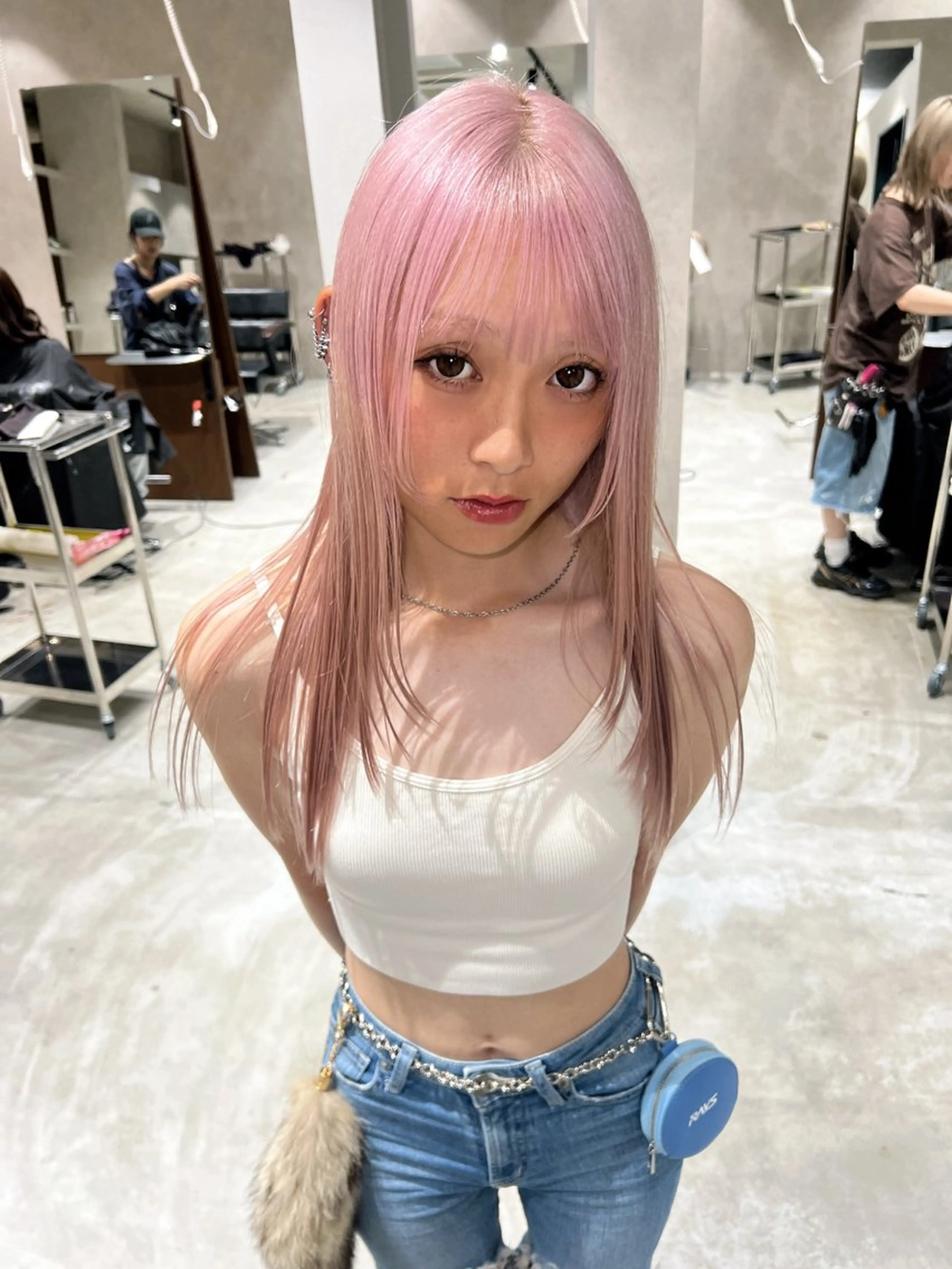 🦋ハイトーンにしたい方🦋エフェクトブリーチ2回＋オンカラー＋TOKIOトリートメントの写真