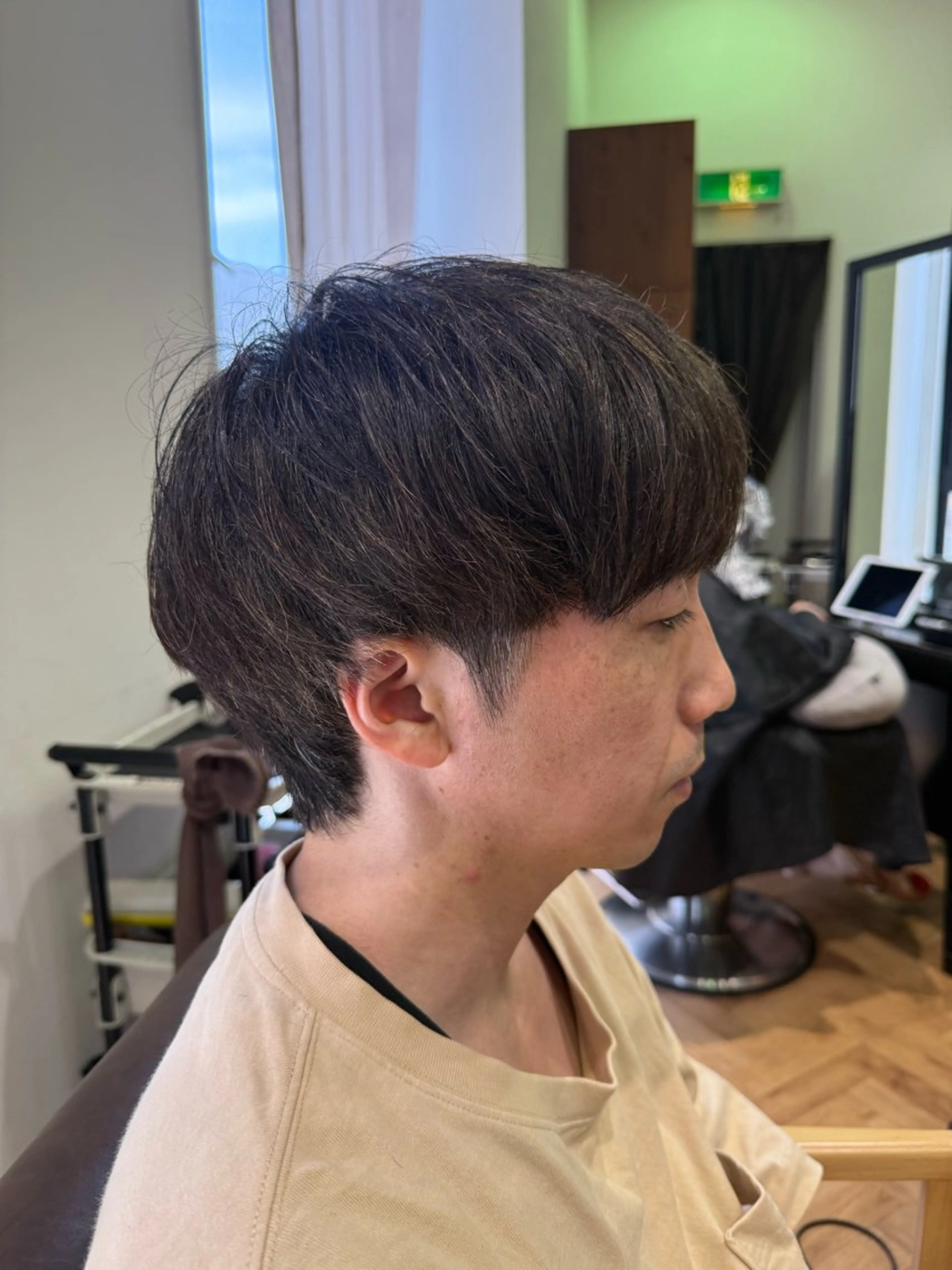 ショート メンズ マッシュ 溝口 槙里也のヘアスタイル