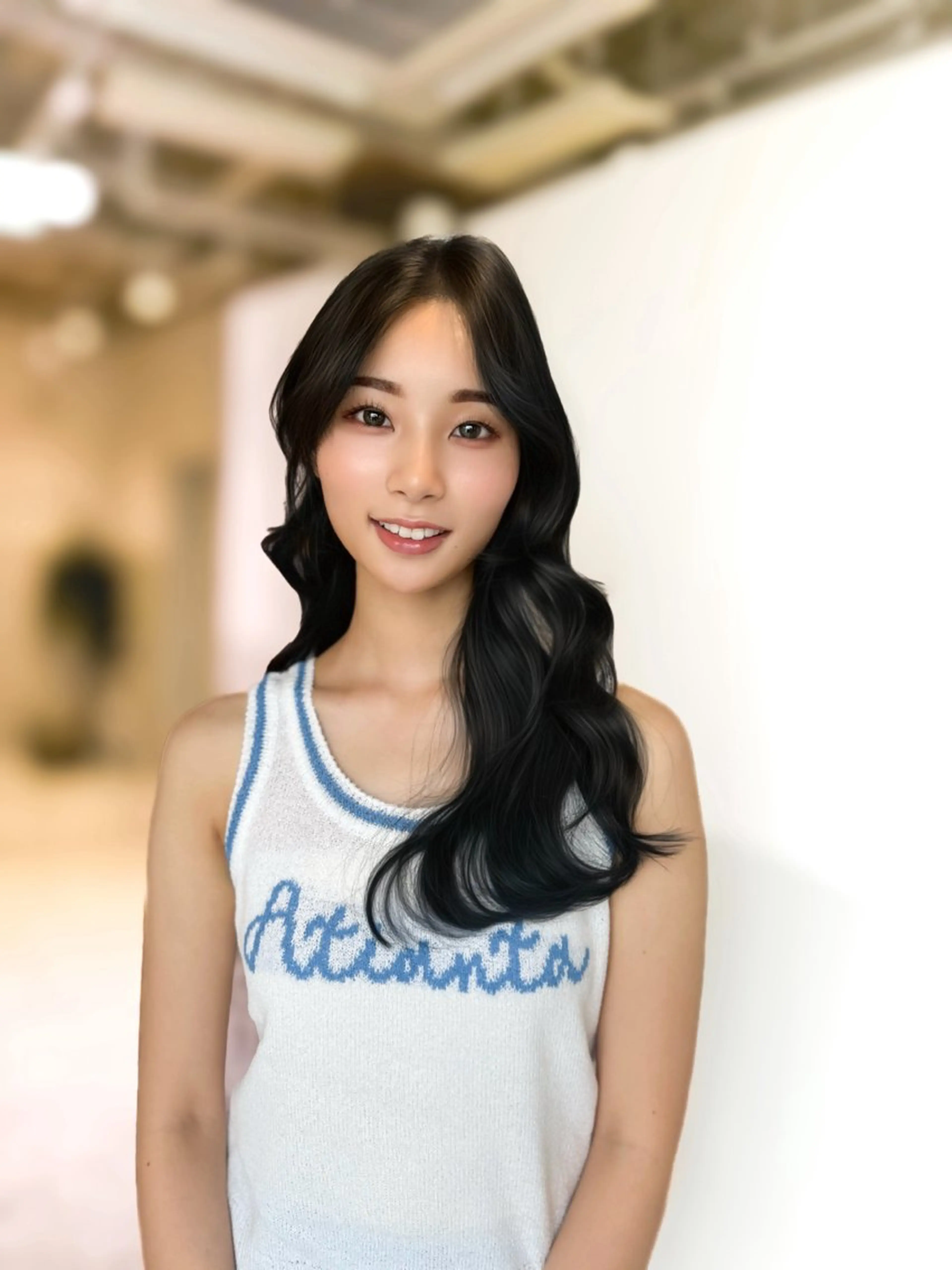 ロング カラー カット ヘアカラー 顔まわりの神様 藤嶋秀幸のヘアスタイル