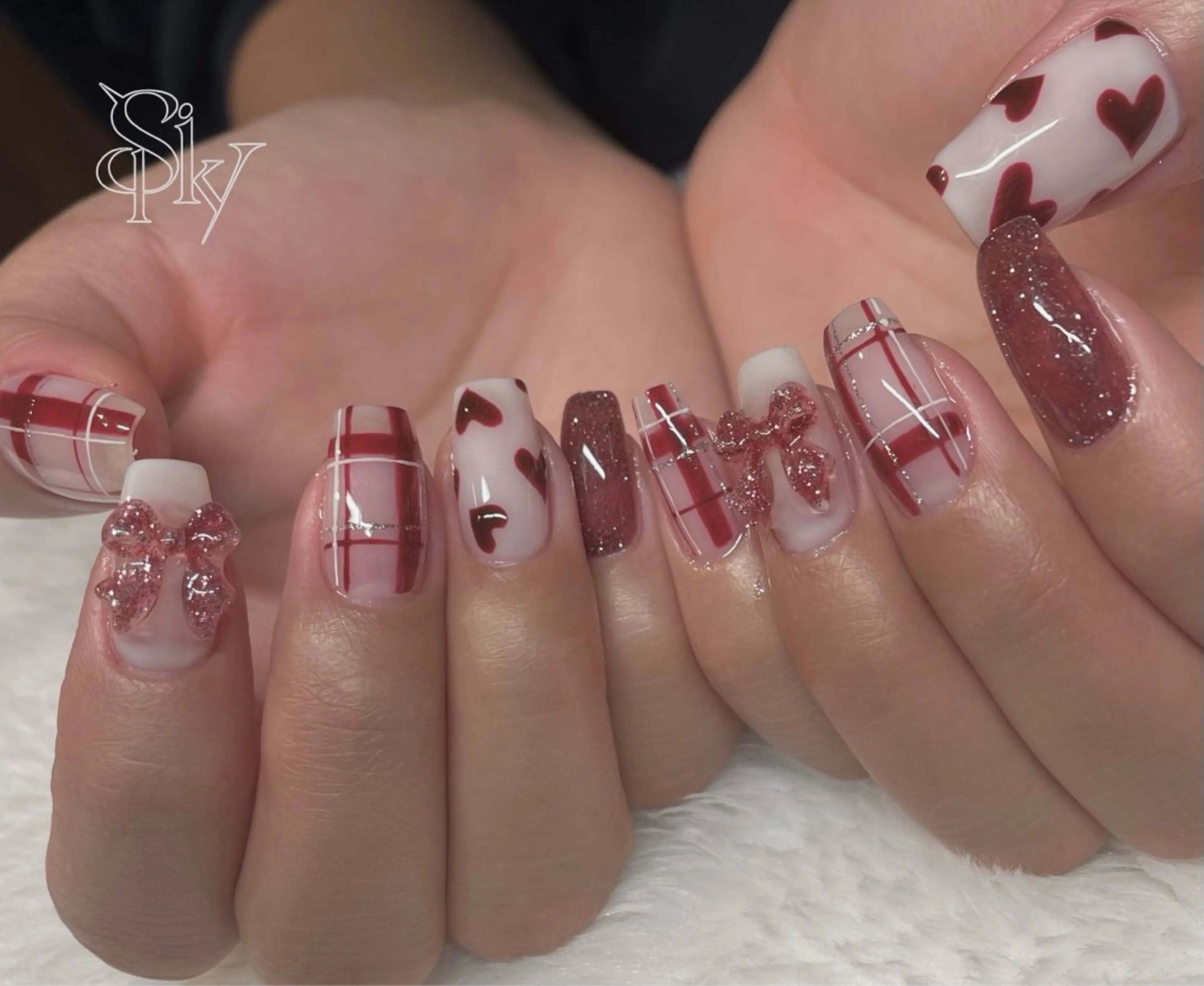 ネイル ハンドネイル Spiky とうげ ふうかのネイルデザイン