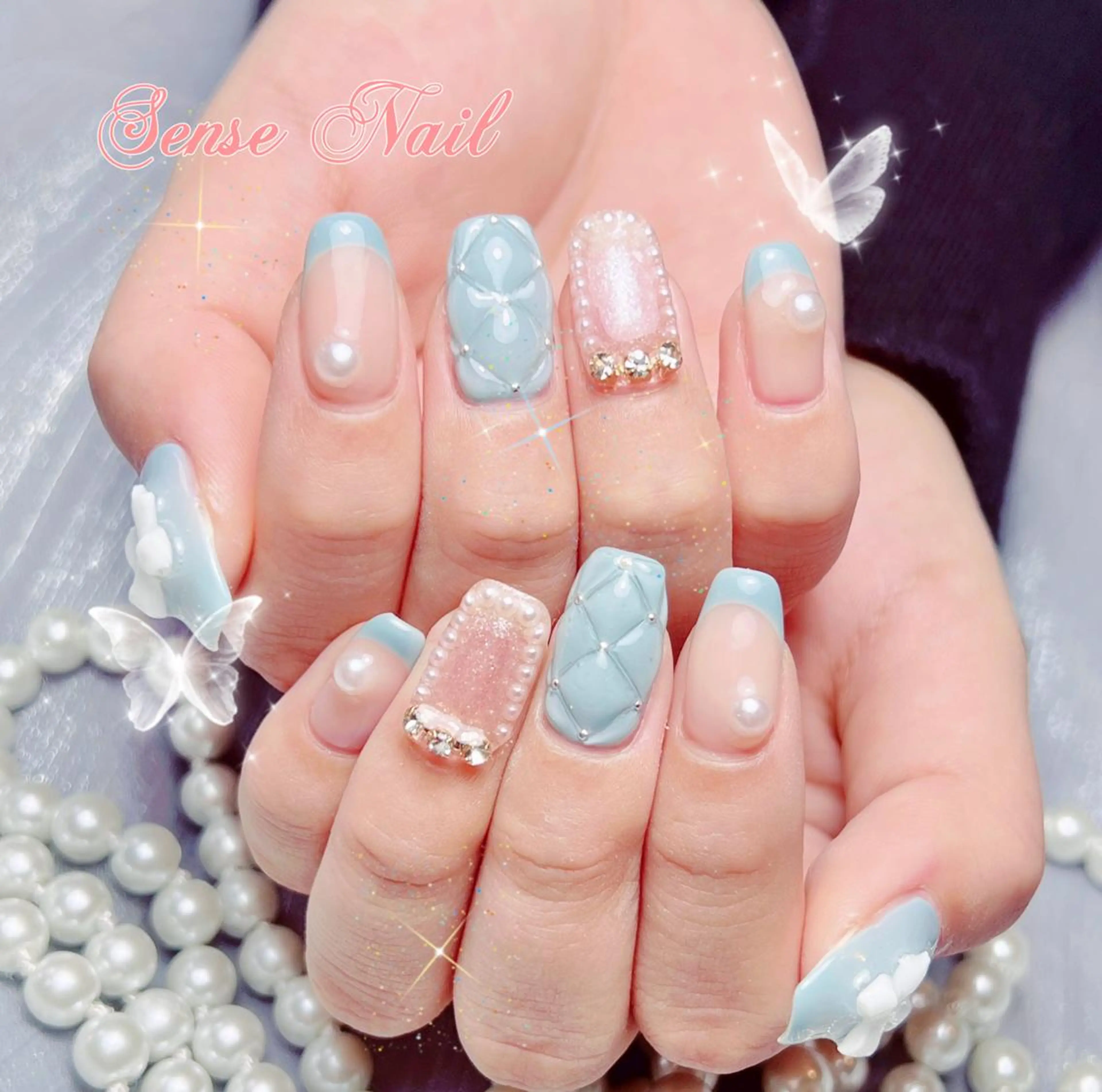 ネイル ハンドネイル ハンドケア Queenie 🦋のネイルデザイン